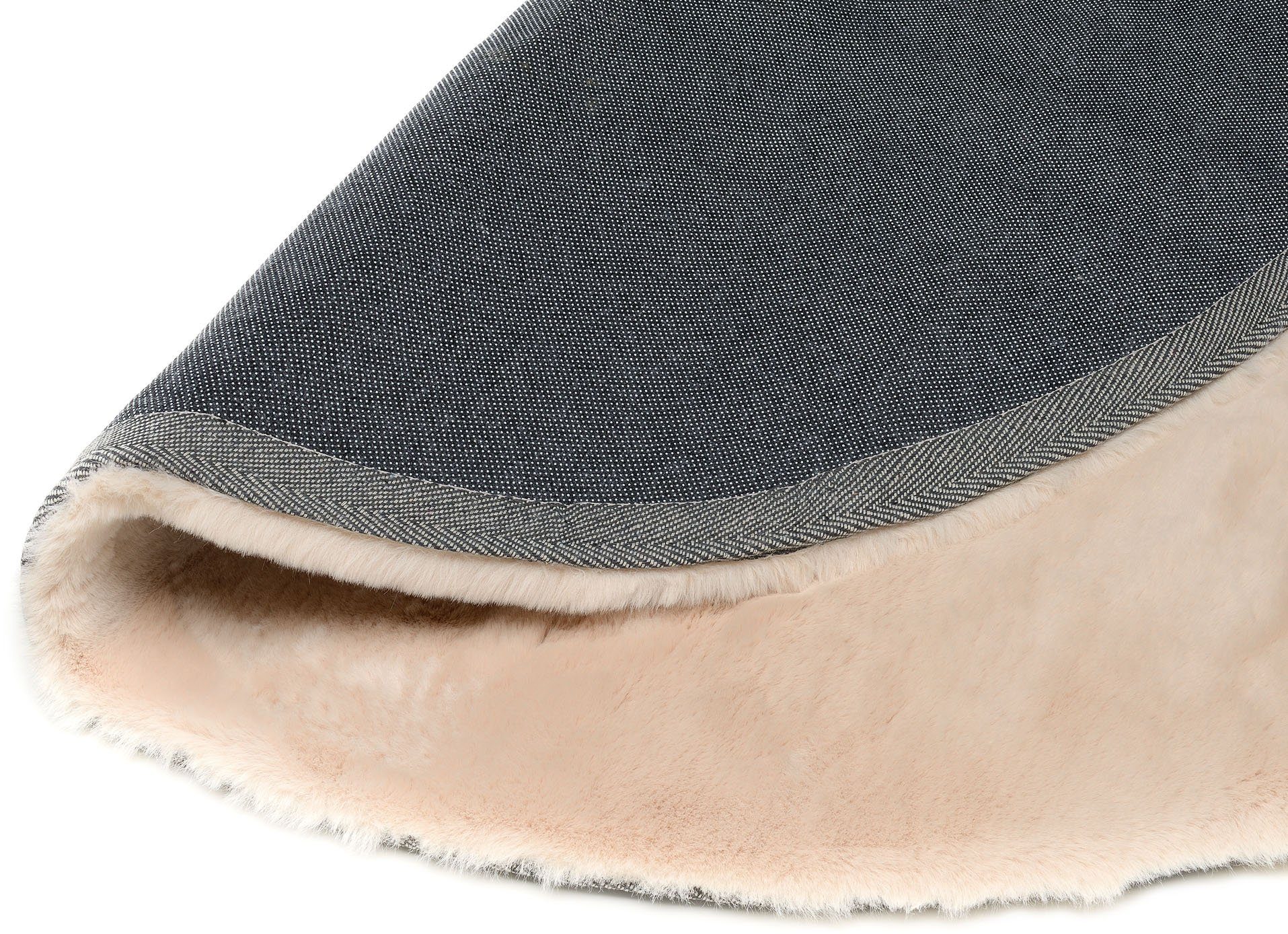OCI DIE TEPPICHMARKE Hochflor-Teppich NINI SOFT, rund, Höhe: 35 mm, Fellteppich, Hochflor, weich, alle Räume