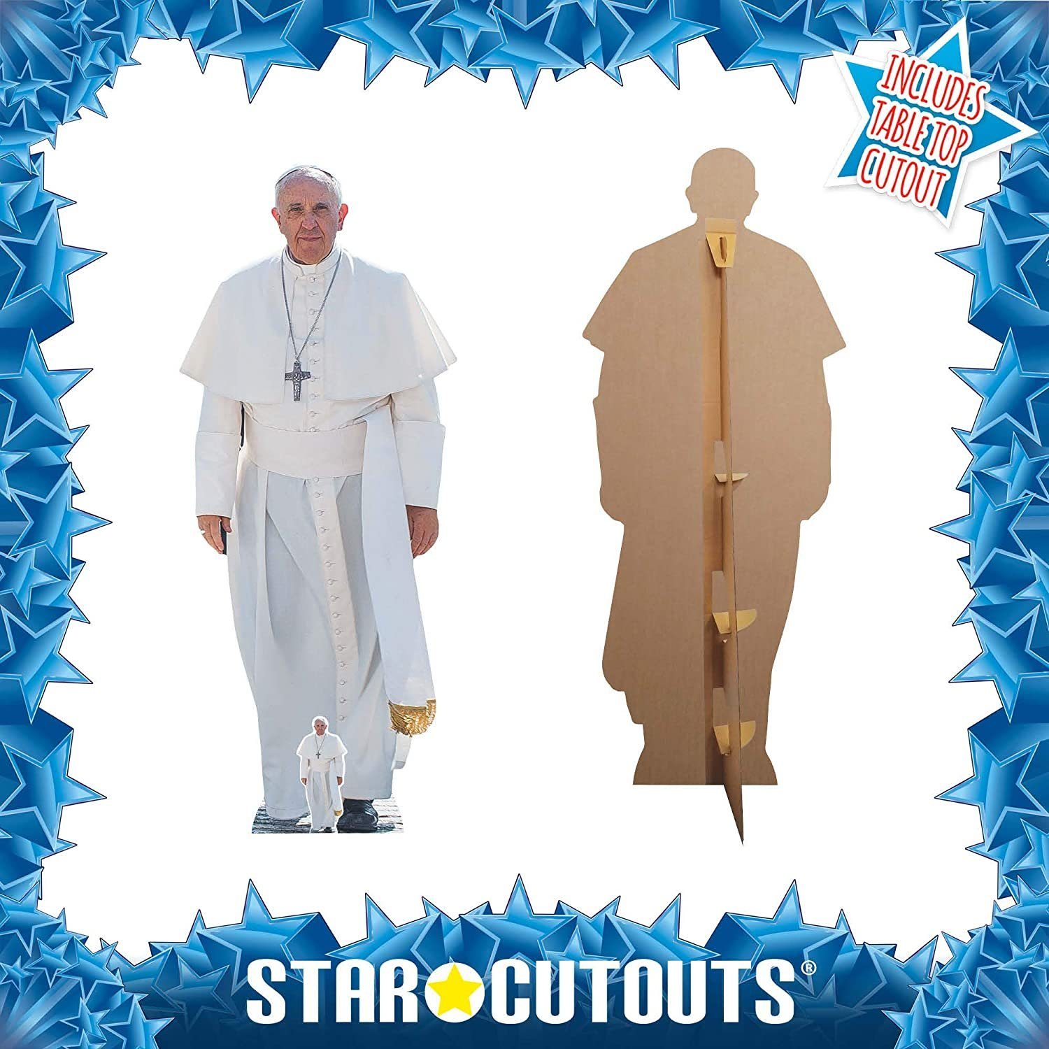 ca Pope 170 cm Franciscus Papst Pappaufsteller - - Lebensgroßer - Dekofigur empireposter