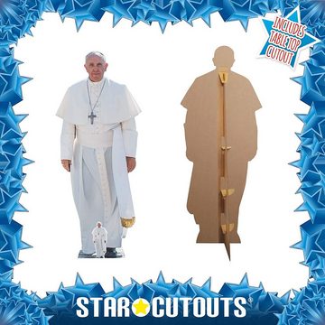 empireposter Dekofigur Papst - Pope Franciscus - Lebensgroßer Pappaufsteller - ca 170 cm