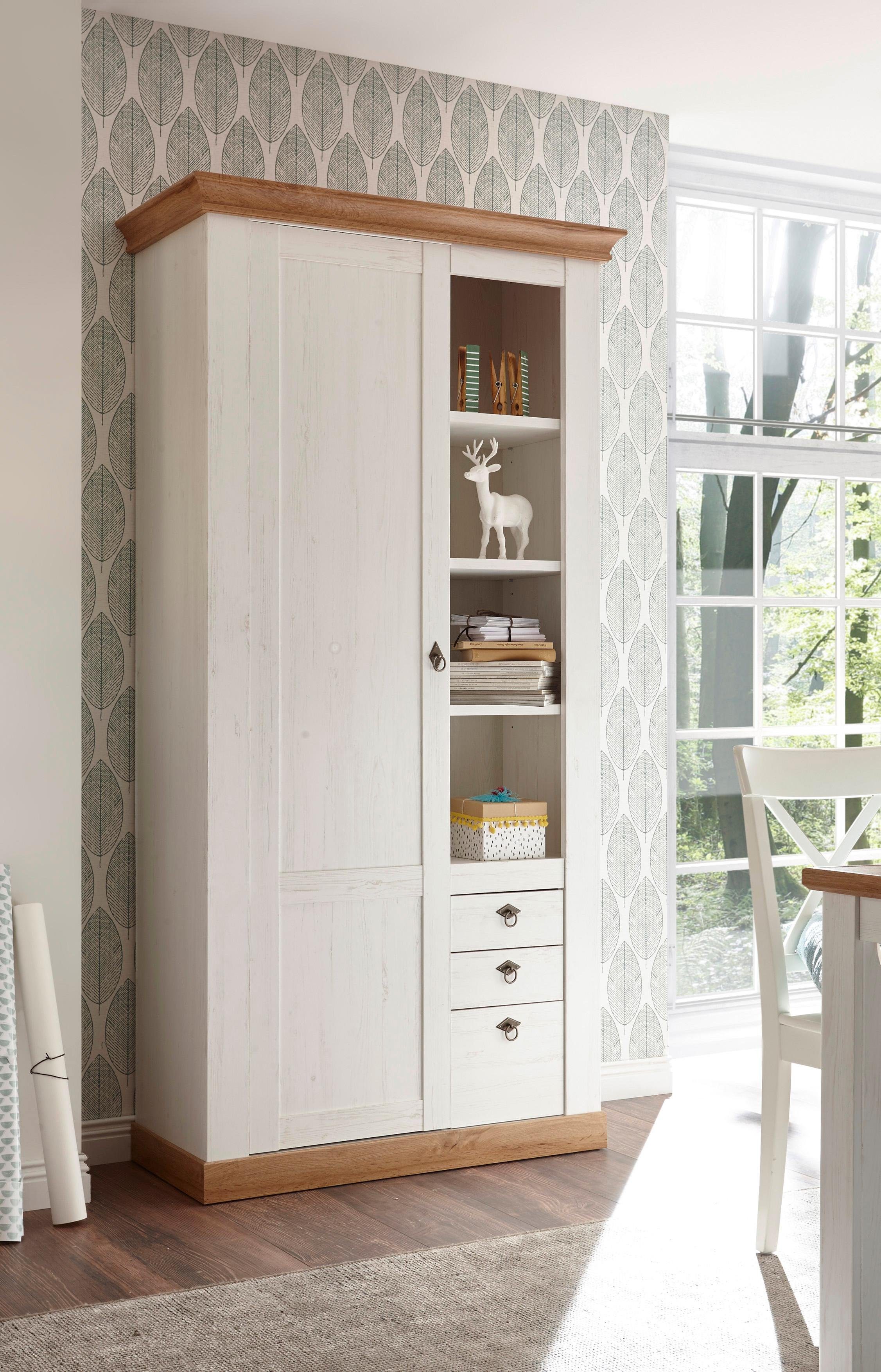 Home affaire Highboard Cremona, Schrank, Wohnzimmerschrank, Mehrzweckschrank, Regal, im Landhausstil, ausreichend Stauraum, vielseitig, 204 …