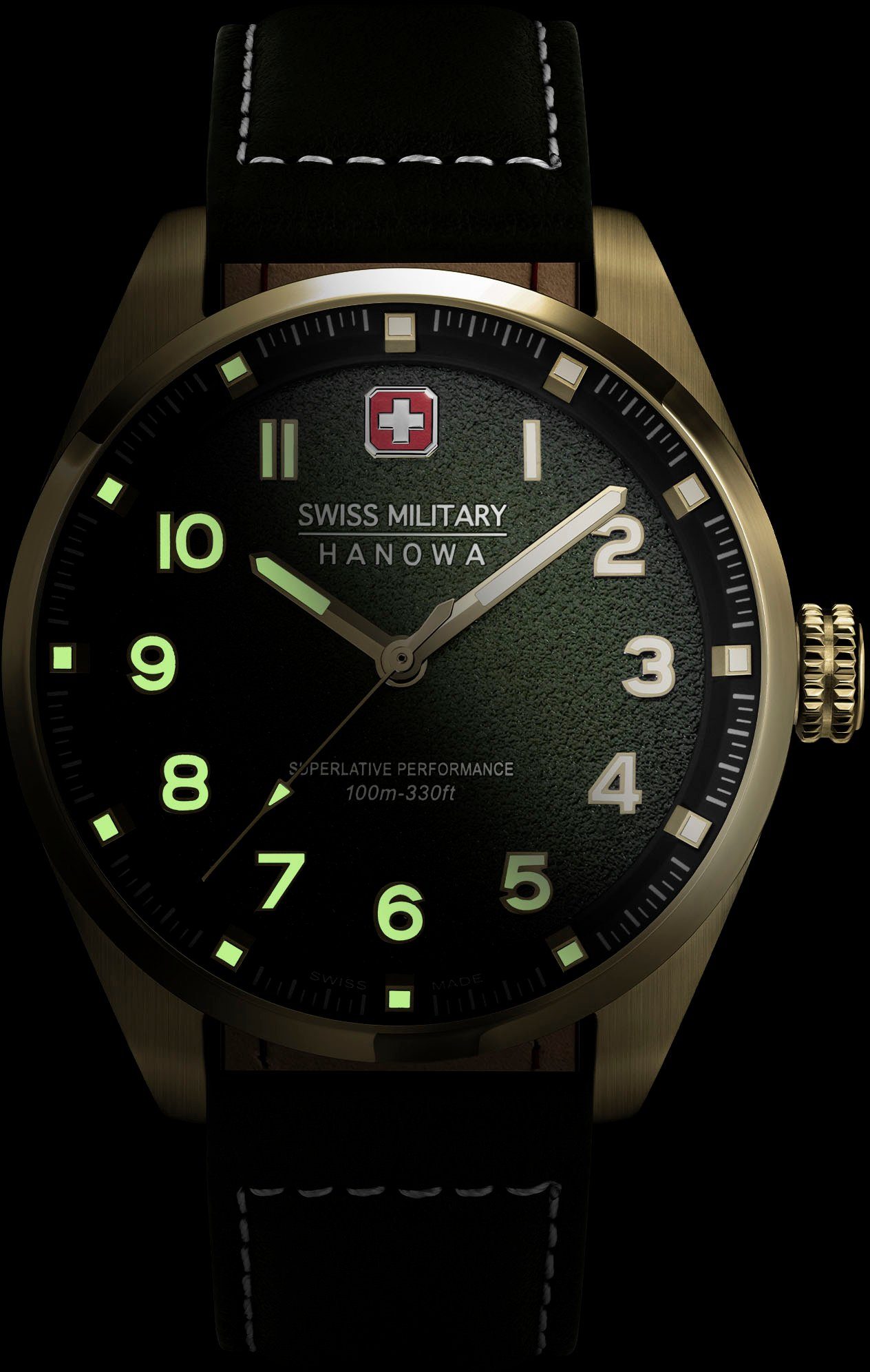 Military SMWGA0001550 Hanowa Uhr Schweizer GREYHOUND, Bronze Swiss