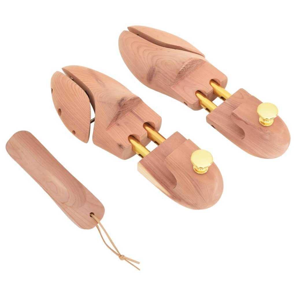 vidaXL Schuhspanner Schuhspanner mit Schuhlöffel EU 36-37 Massivholz Zeder (1-tlg)