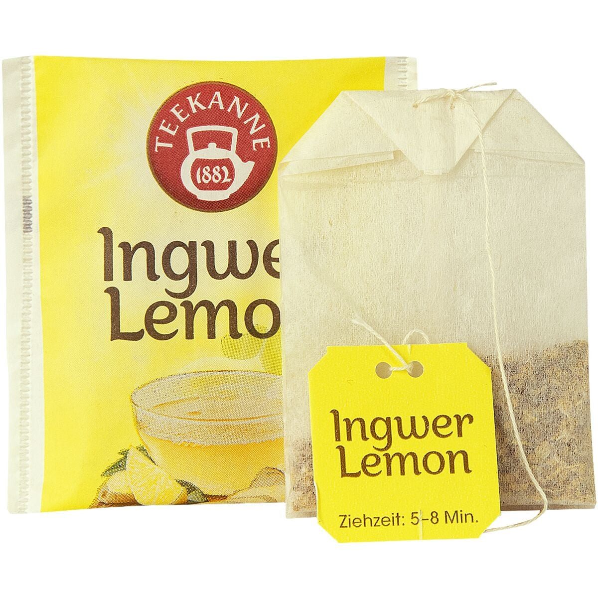 TEEKANNE Tee Ingwer-Lemon, 20 Beutel, Ingwerteemischung mit Zitrone