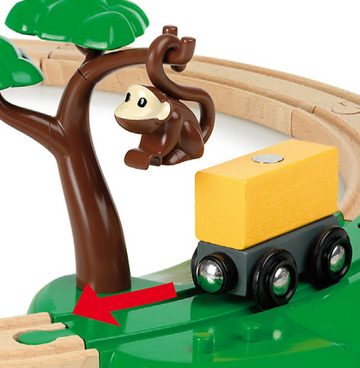 BRIO® Spielzeug-Eisenbahn BRIO® WORLD, Safari Bahn Set, (Set), FSC®- schützt Wald - weltweit