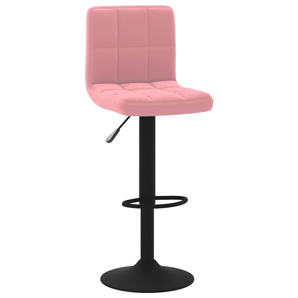 vidaXL Barhocker Barhocker Rosa Samt (1 St)