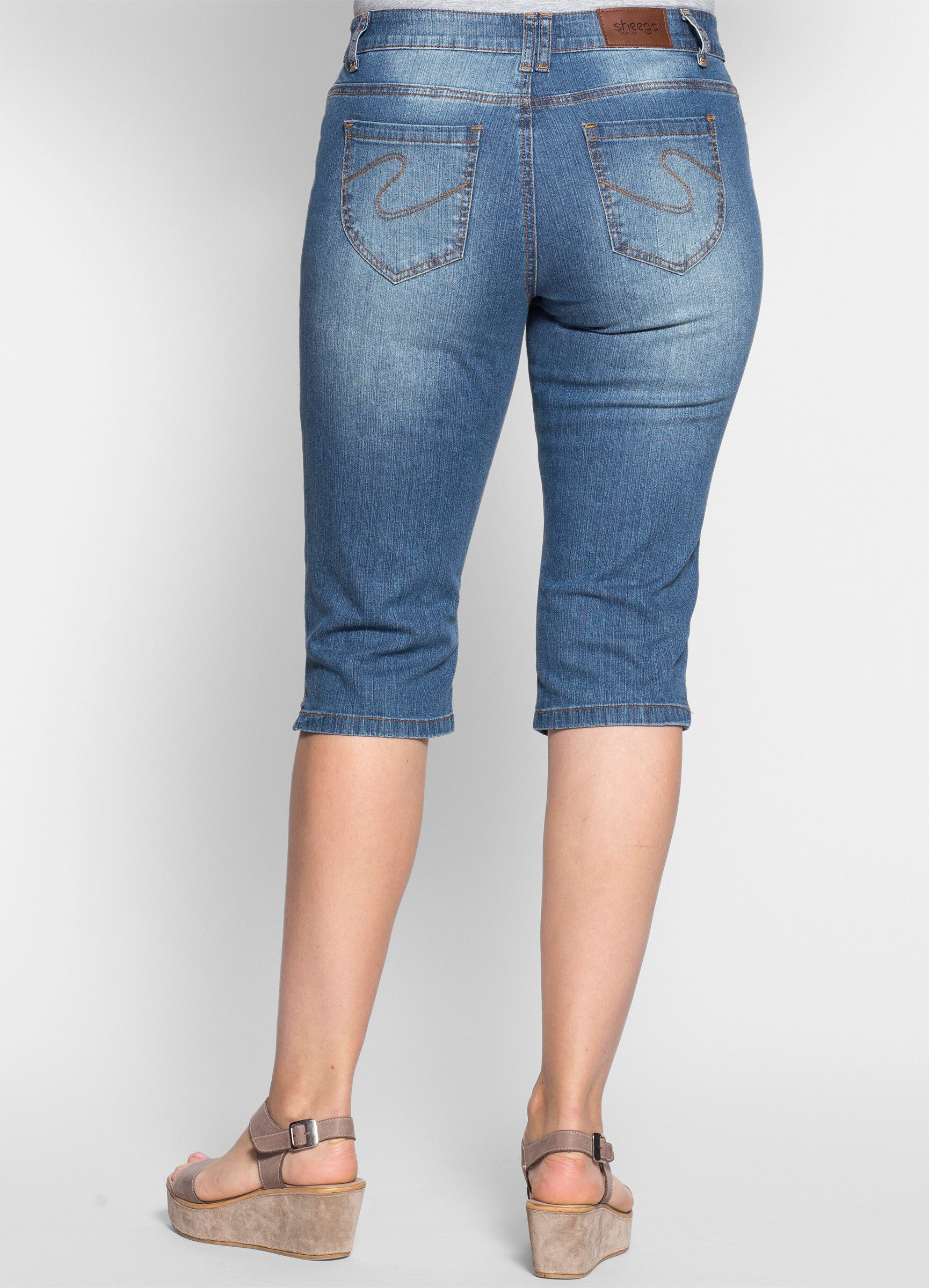 Sheego Shorts Caprijeans günstig online kaufen