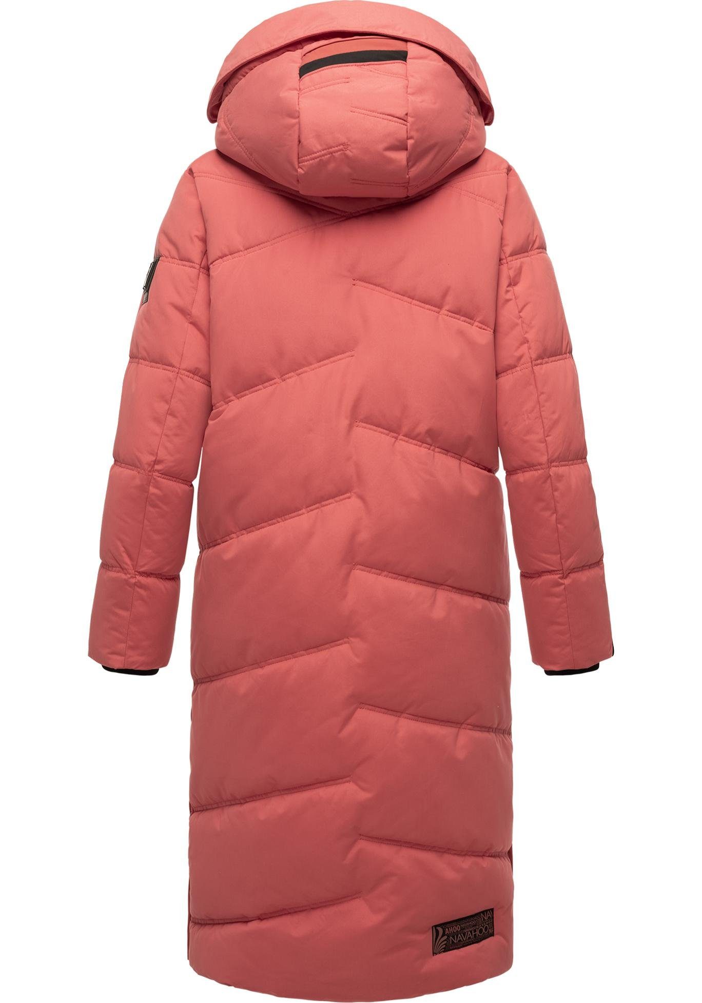 Navahoo Steppmantel Kuschelmausi Moderner Damen Wintermantel mit großer Kapuze