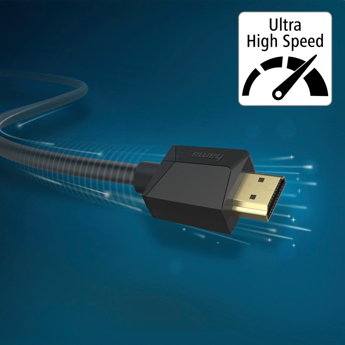 Hama Ultra High Speed HDMI zertifiziert, HDMI-Kabel, 2 cm) m Stecker-Stecker, 8K, HDMI, (200 Kabel