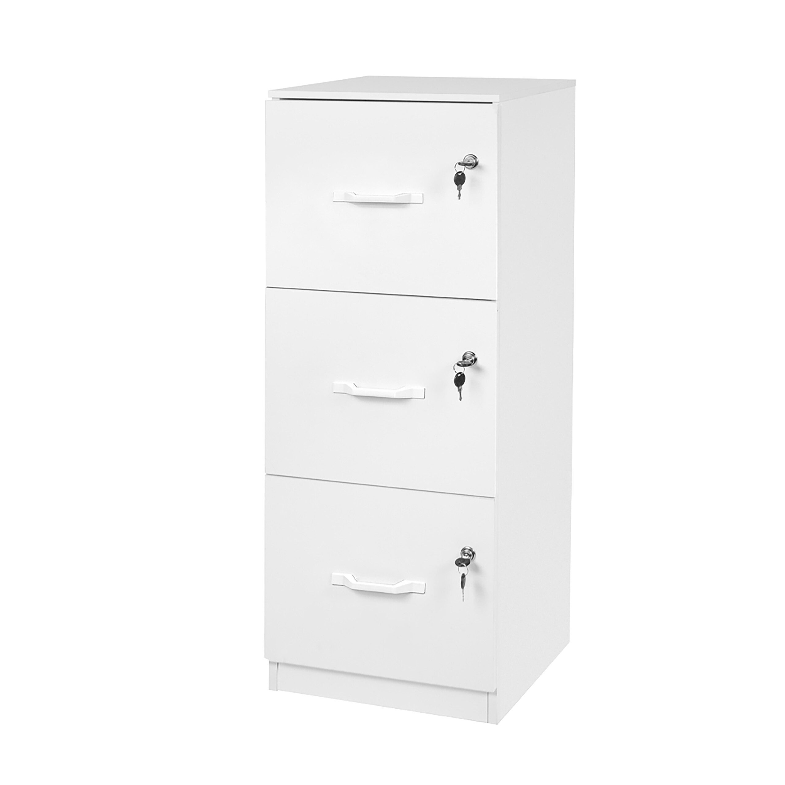 relaxdays Aktenschrank Hängeregister weiß