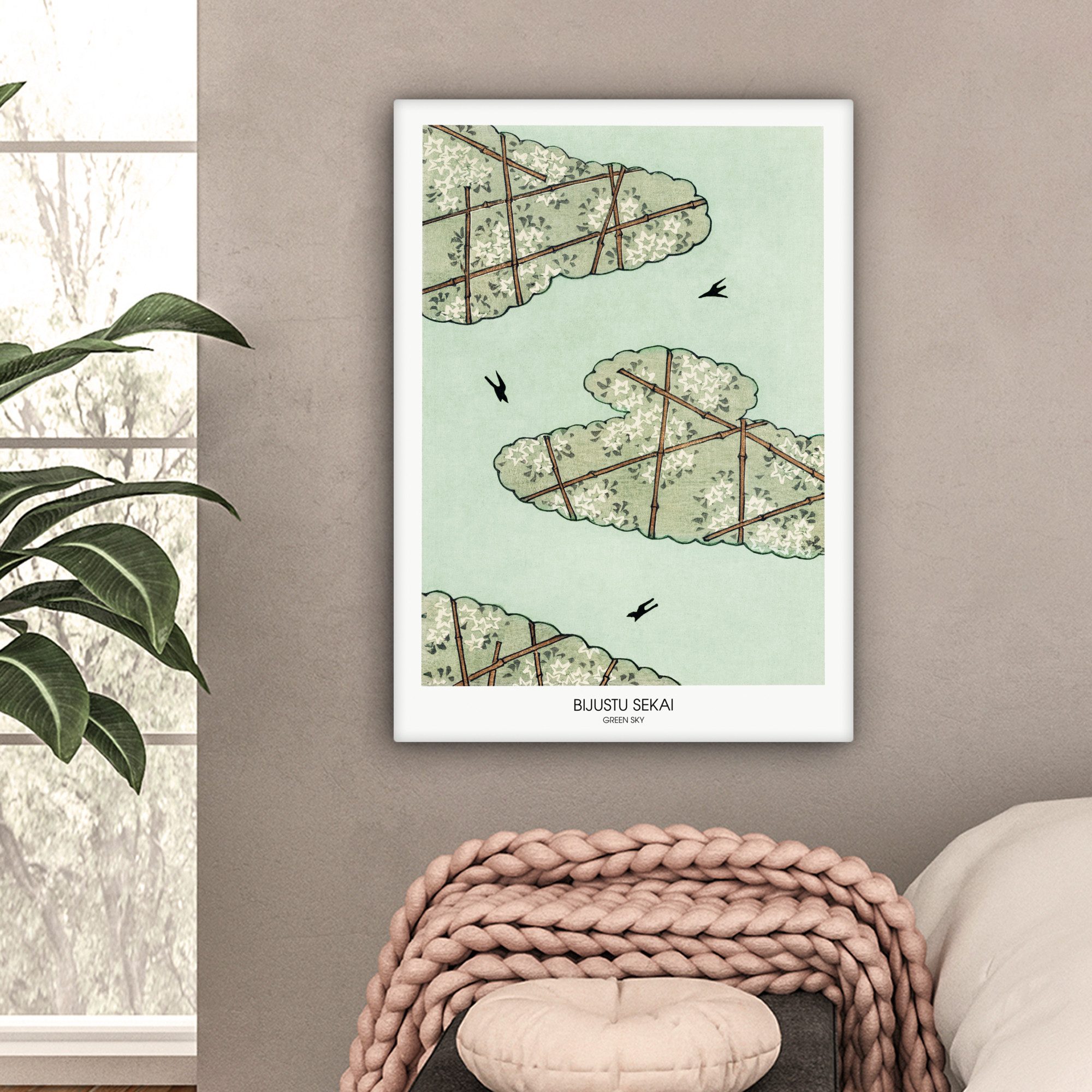 OneMillionCanvasses® Leinwandbild Grün - Abstrakt - günstig online kaufen