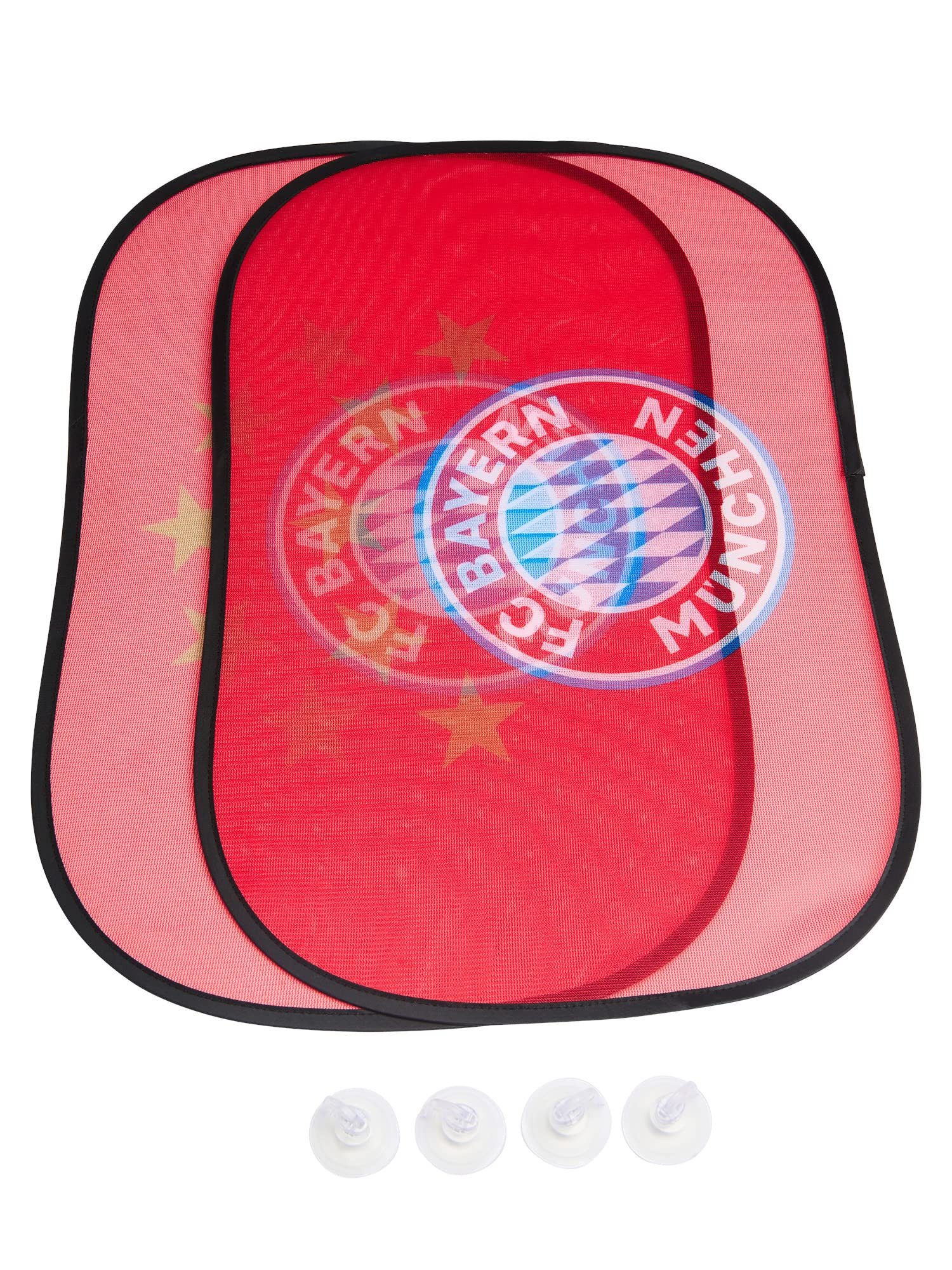 FC Bayern München Autosonnenschutz FC Bayern München Sonnenblende I Sonnenschutz I Auto I 2er-Set I Rot, 36.000 x 44.000 cm – Bild 3 von 3