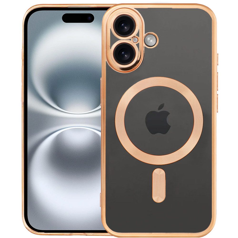 FITSU Handyhülle Case für iPhone 16 Plus Hülle MagSafe kompatibel mit Kameraschutz 6,7 Zoll, Durchsichtige Hülle für iPhone 16 Plus Schutzhülle mit farbigen Rahmen