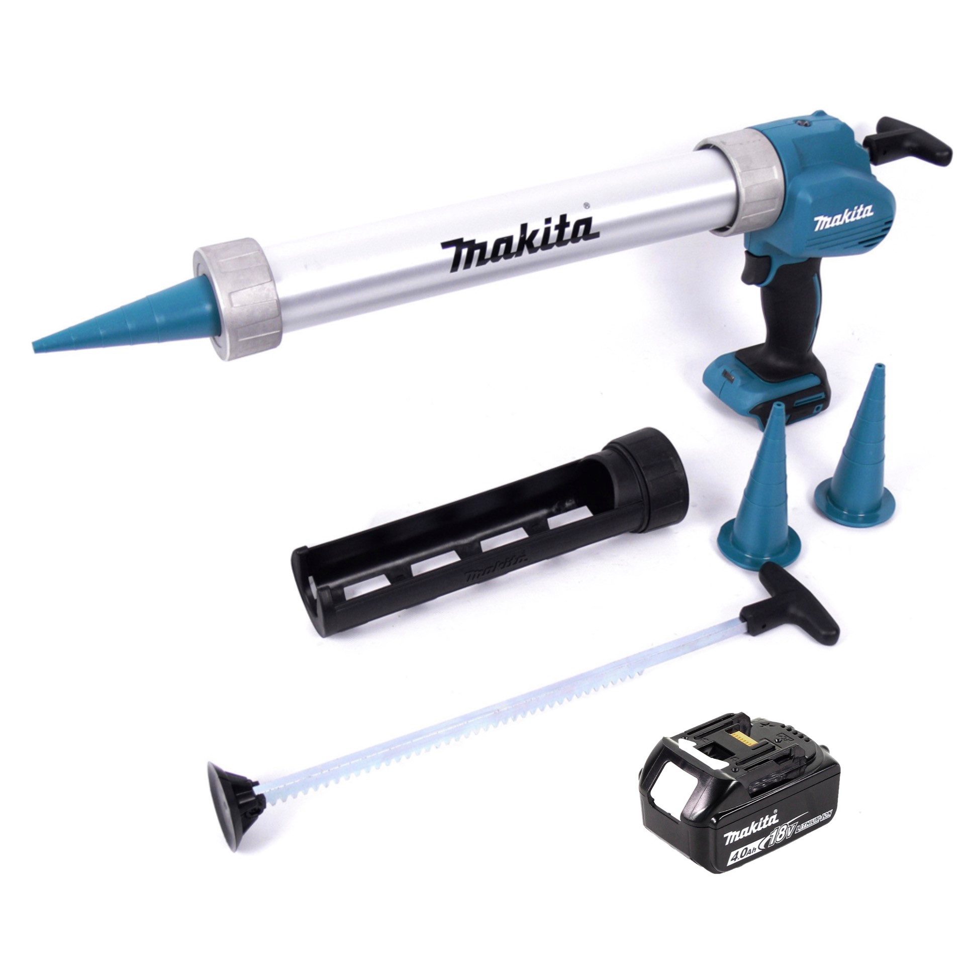 Makita Akku-Kartuschenpistole DCG 180 M1X Akku Kartuschenpistole 18 V 300 / 600 ml + 1x Akku 4,0 Ah