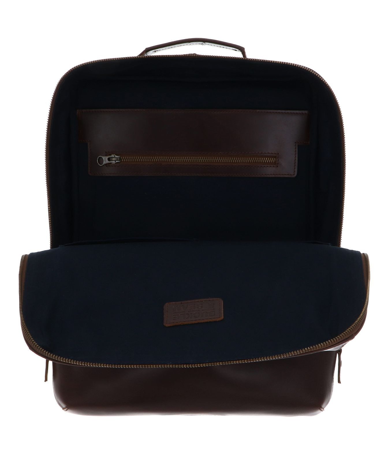 Buckle & Seam Rucksack Backpack, aus echtem Rindsleder