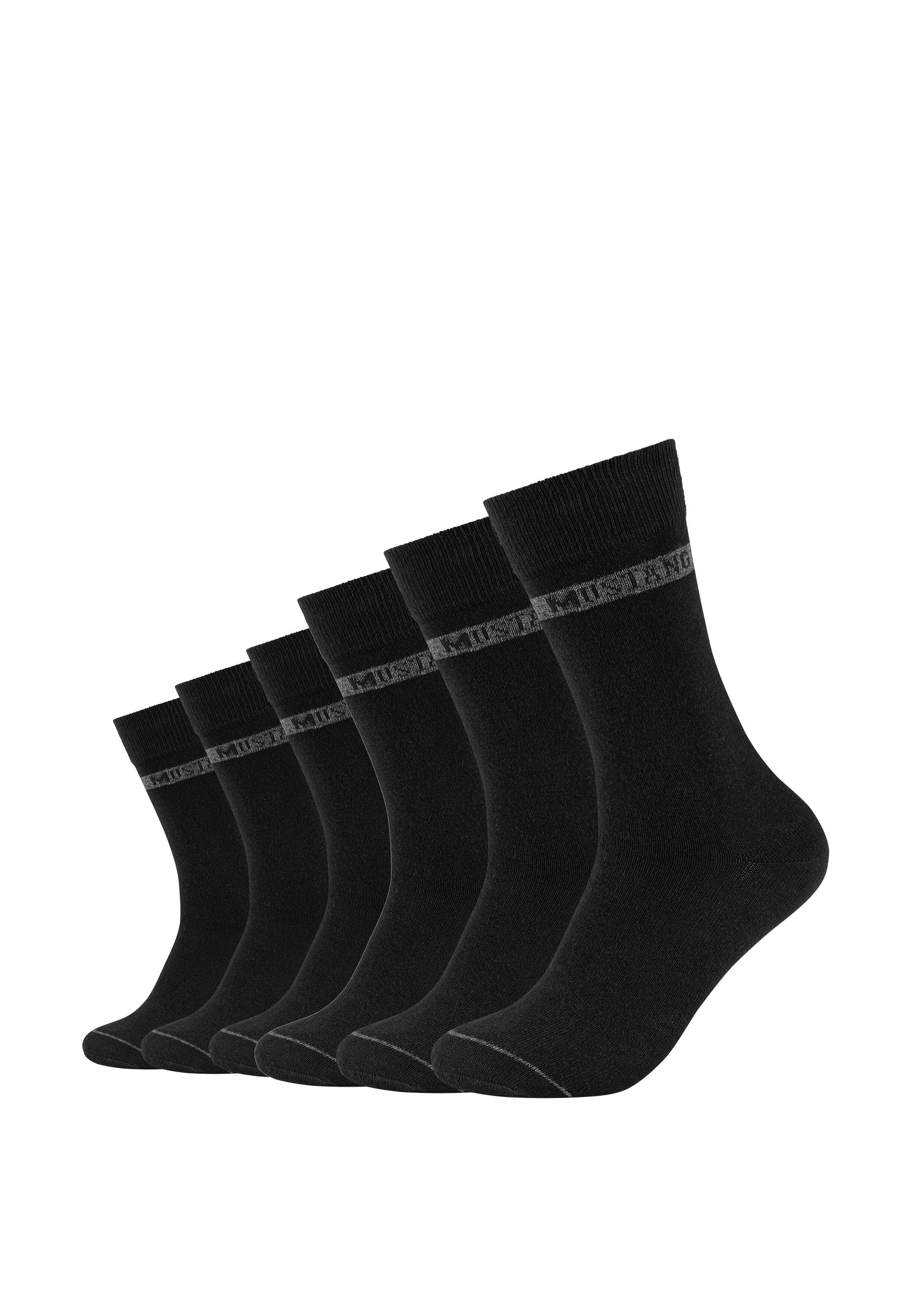 MUSTANG Socken (6er-Pack) mit Weicher und elastischer Komfortbund