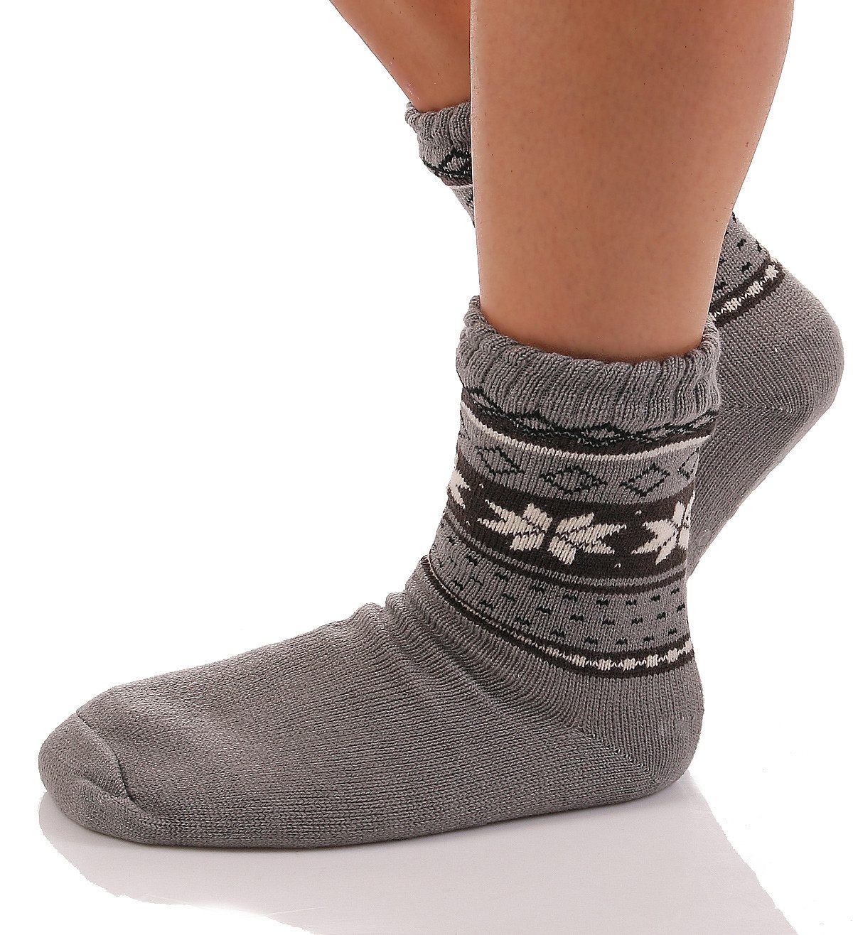 Antonio ABS-Socken Herren Hüttensocken 71 Grau günstig online kaufen
