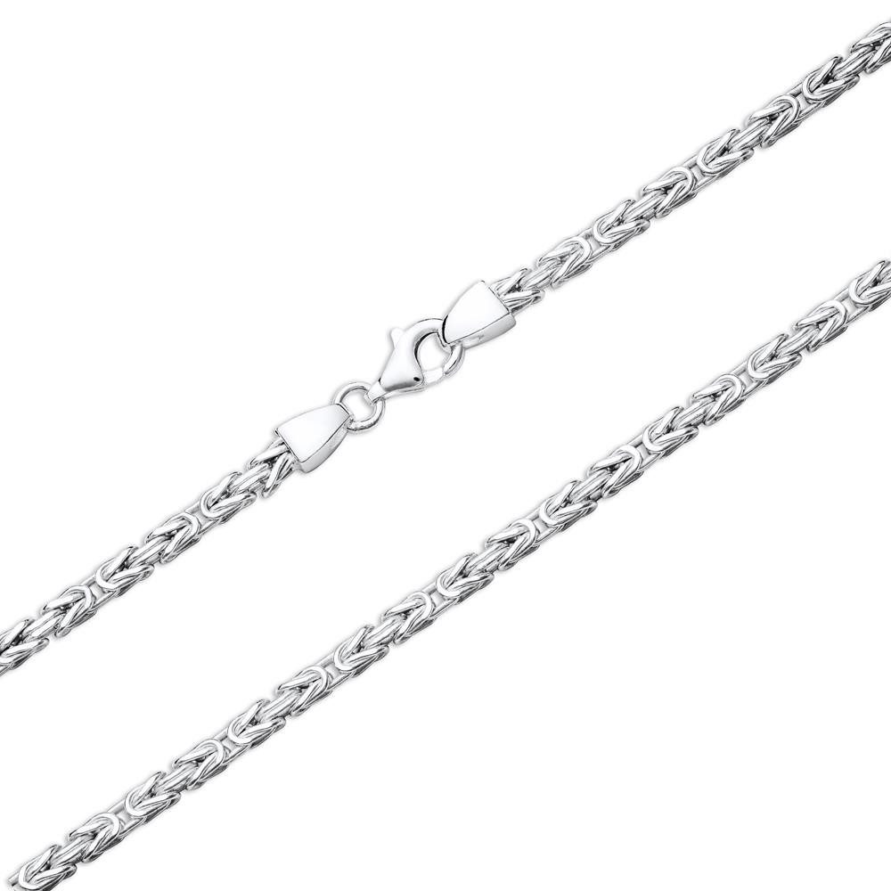 JEWLIX Königskette Sterlingsilber in 2,5 mm Stärke, vierkant KK0025-F