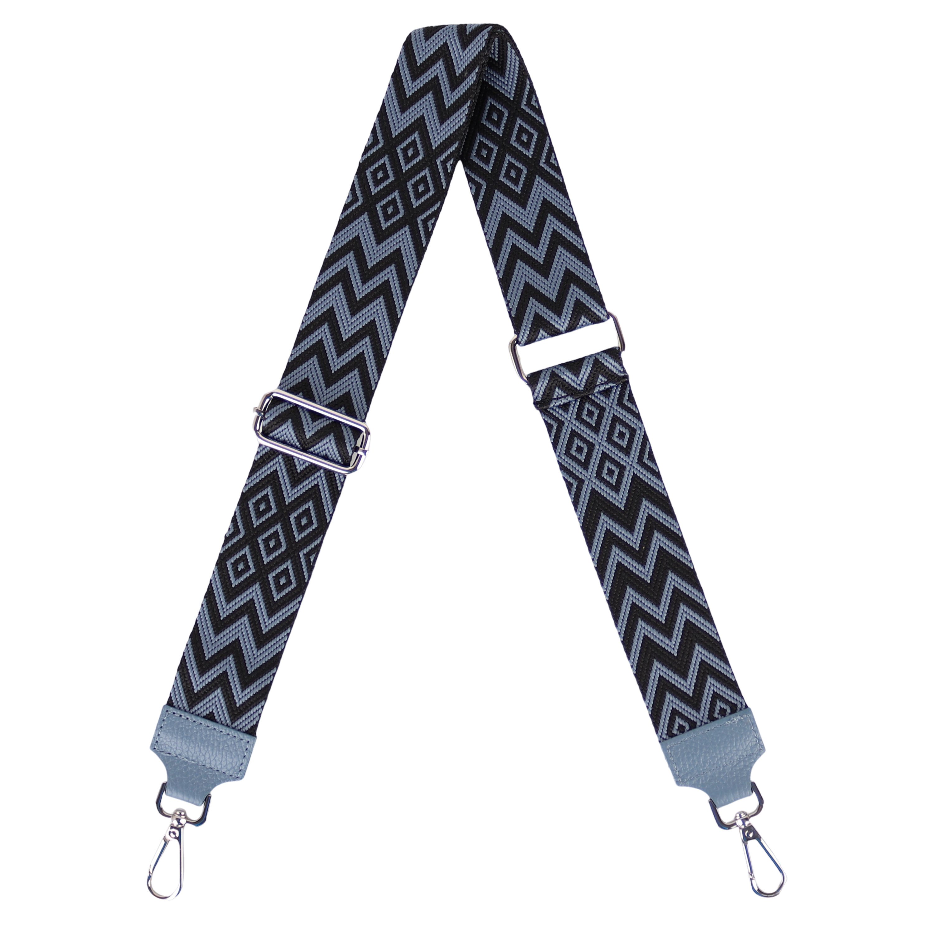 MIRROSI Schulterriemen Made in Italy aus Echtleder Schultergurt für Tasche zum Wechseln (Farben in: Mint, Jeansblau, Babyblau,Grün, 1x Taschengurt) 5cm Breit Bohemian Style