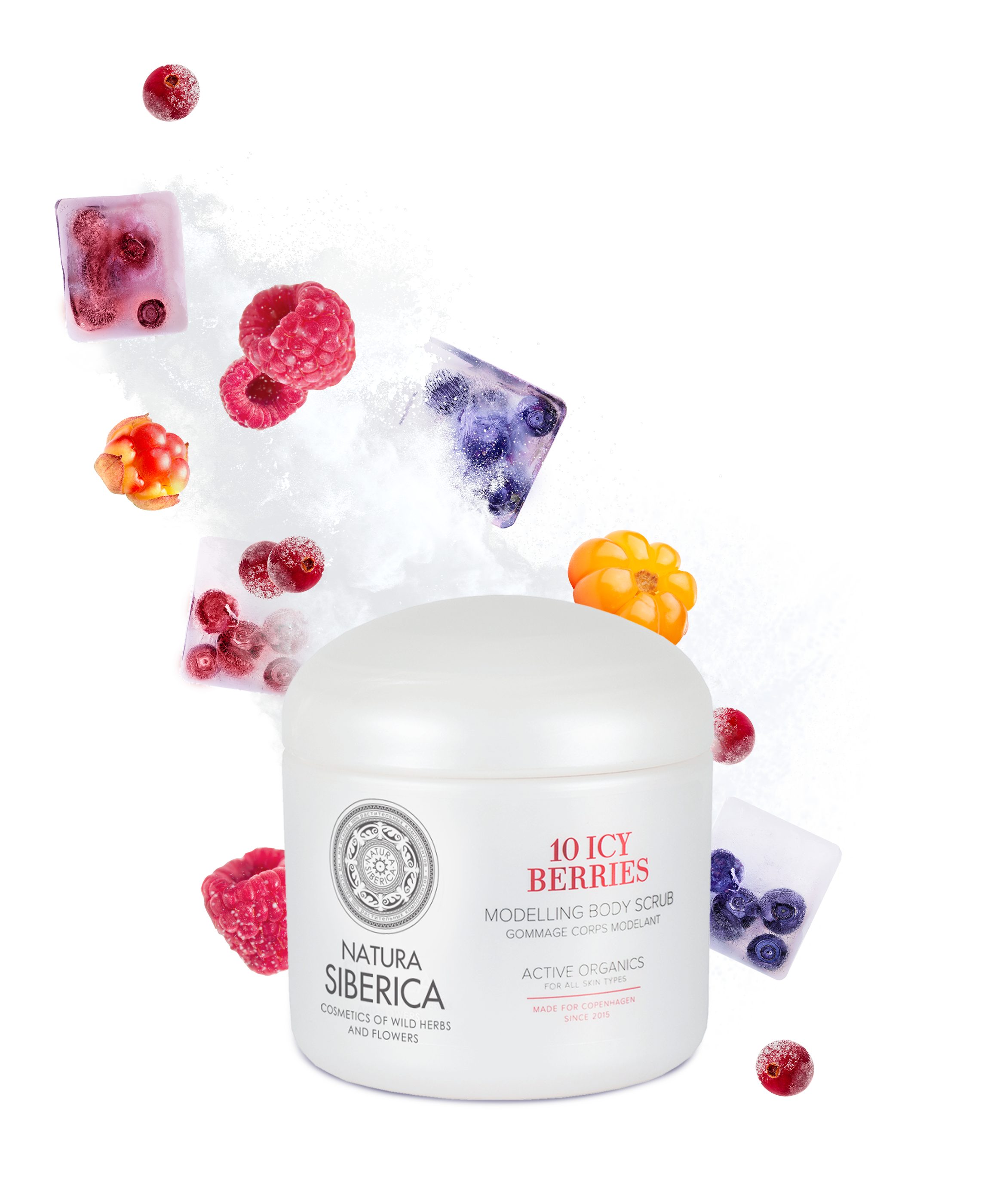 Natura Siberica Körperpeeling Copenhagen Modelling Body Scrub 10 Icy Berries, 370 ml