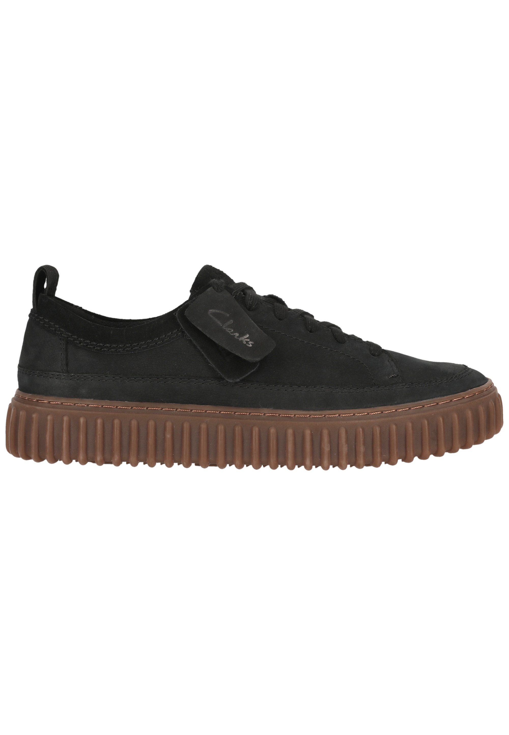 Clarks Torhill Lace Sneaker mit gerippter Laufsohle