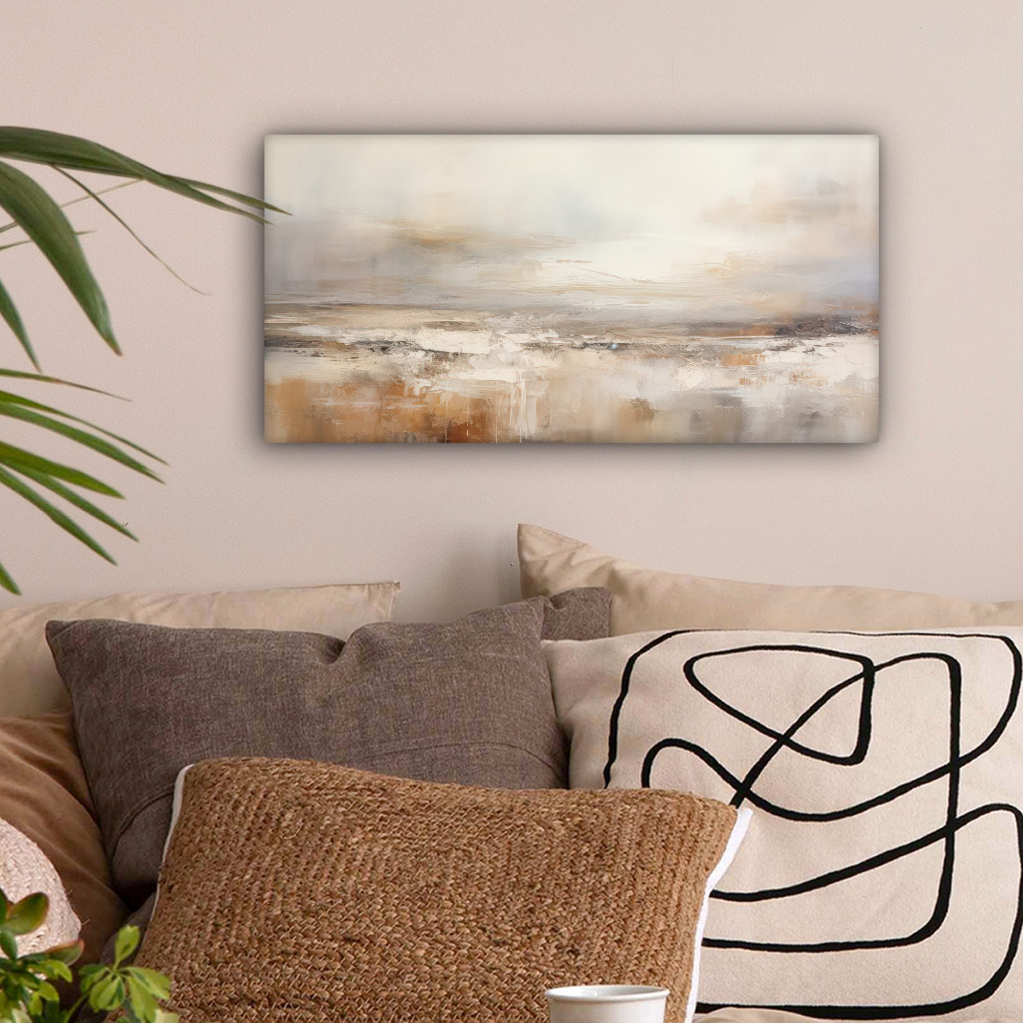 OneMillionCanvasses® Leinwandbild Panorama Kunst - Industriell - Grau - Bra günstig online kaufen