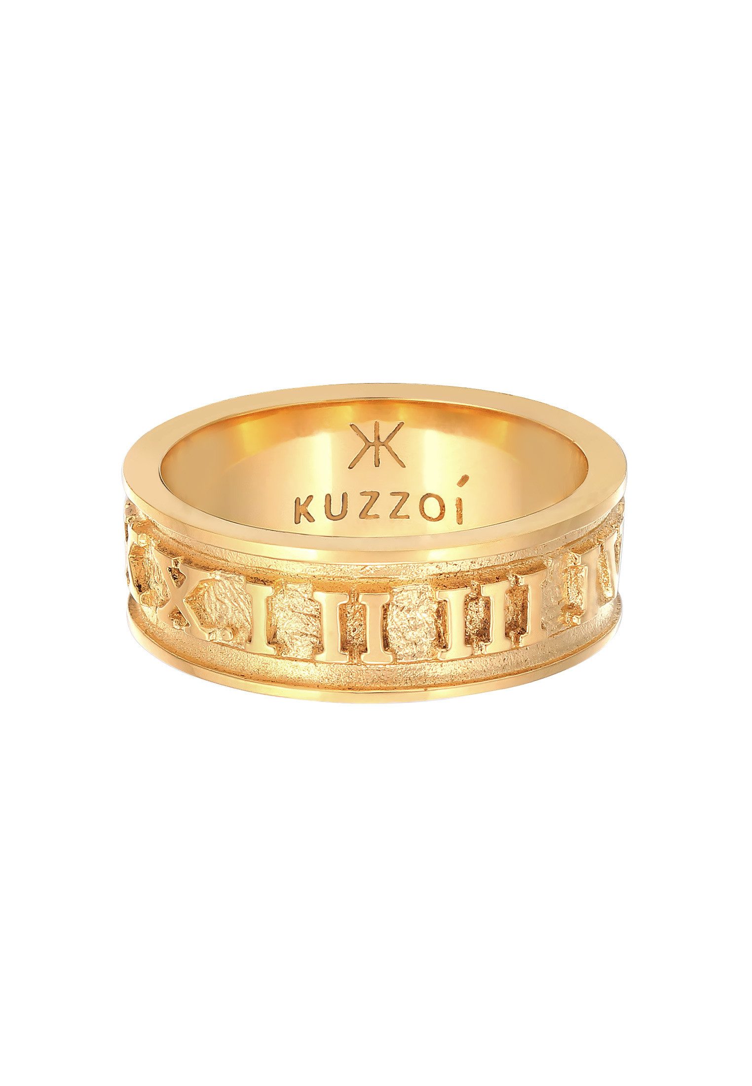 Kuzzoi Silberring Herren Bandring Römische Zahlen günstig online kaufen