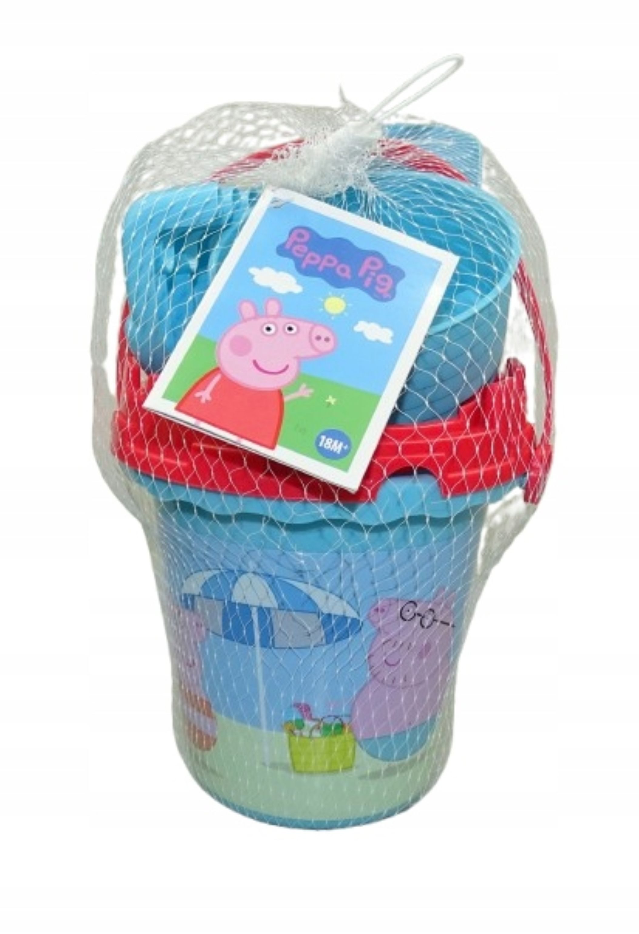 Hasbro Sandkasten Peppa Wutz Sandspielzeug Set Eimer Schaufel Förmchen Rechen Sieb, (1-tlg)