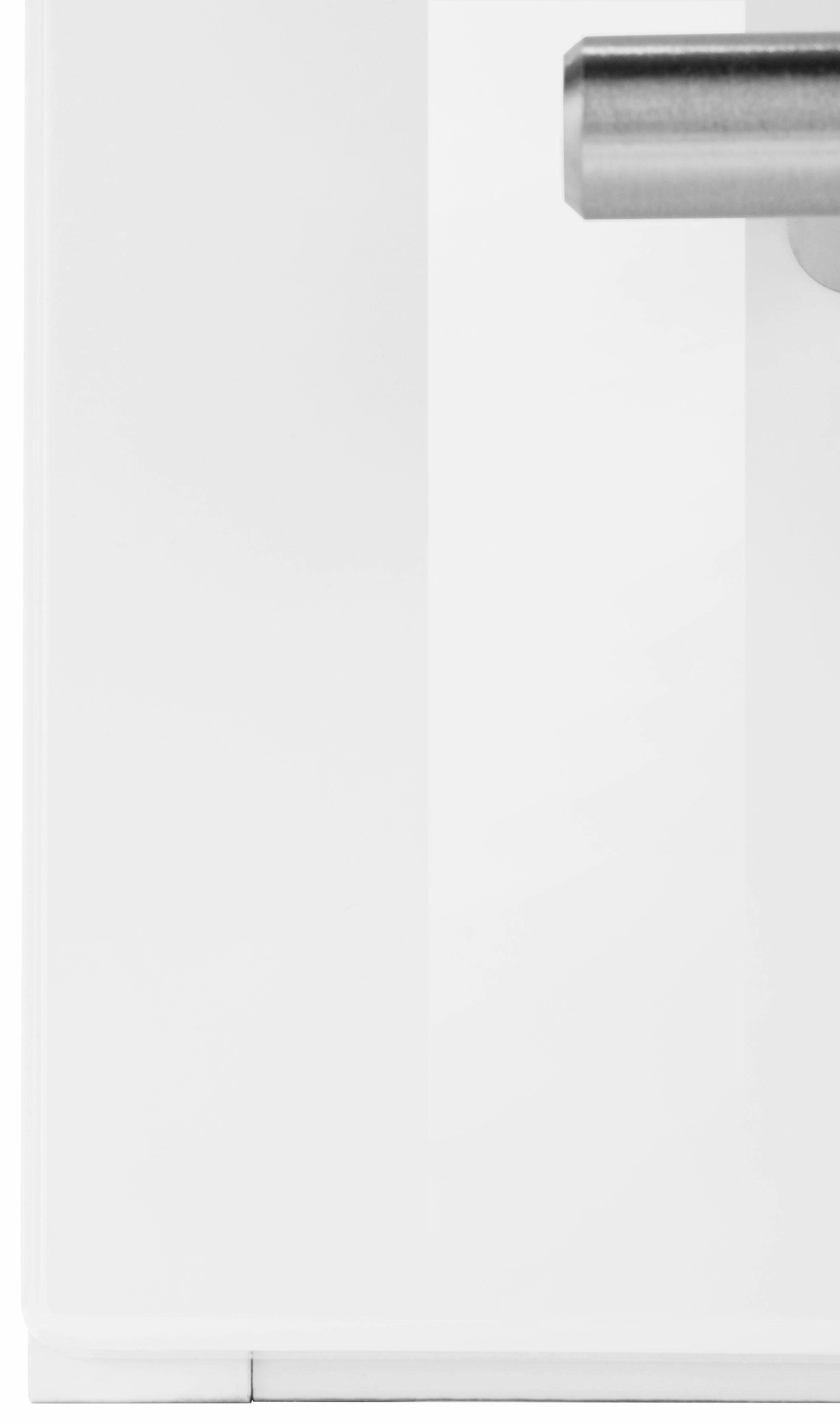 HELD MÖBEL Hängeschrank mit mit 50 Metallgriffen Breite Badmöbel weiß/weiß cm, Venedig