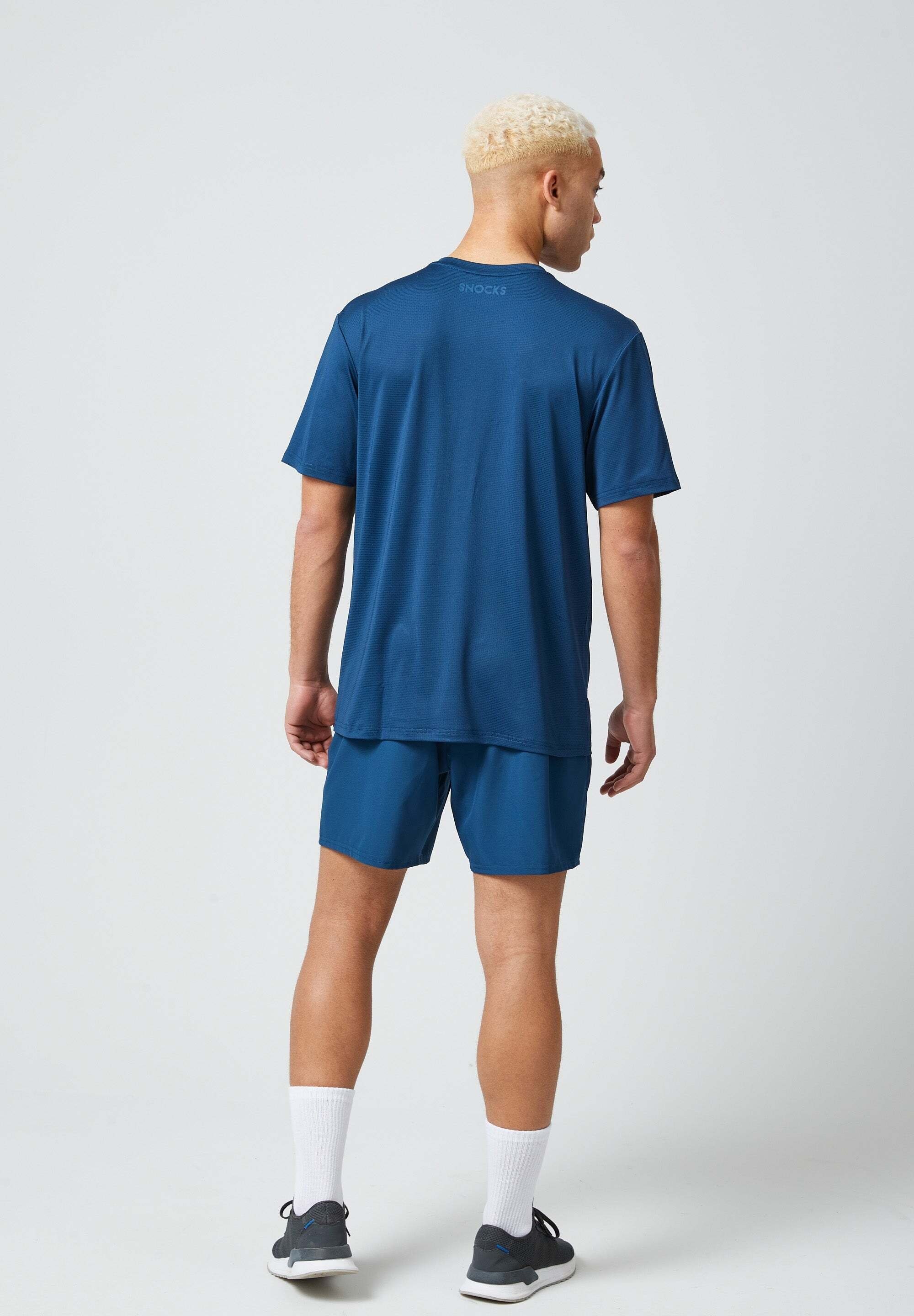 SNOCKS Trainingsshirt Sportshirt Herren Fitnessshirt (1-tlg) aus atmungsaktivem und schnell trocknendem Mesh