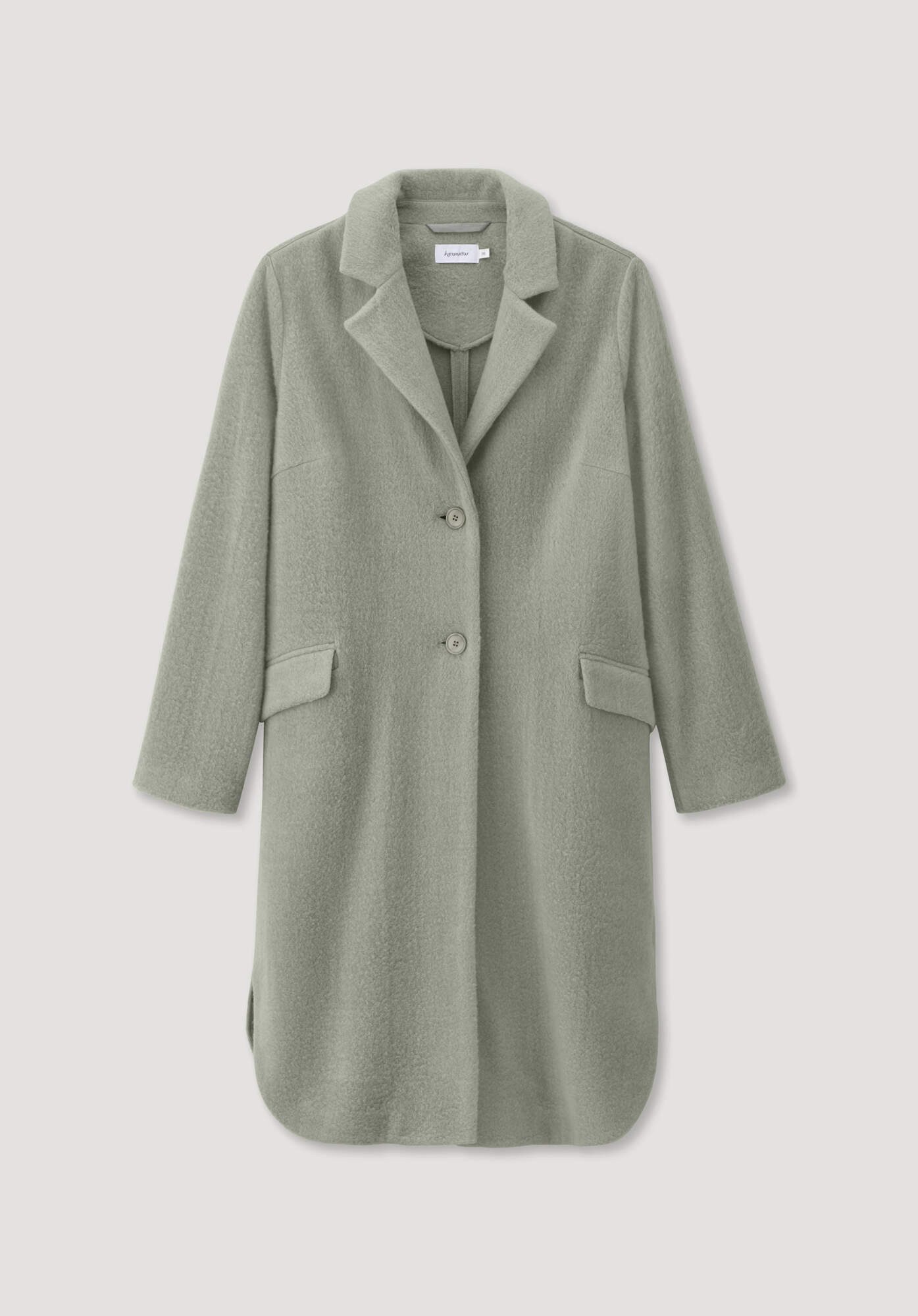 Hessnatur Wollmantel Wollfleece Regular aus Bio-Merinowolle mit (1-tlg)