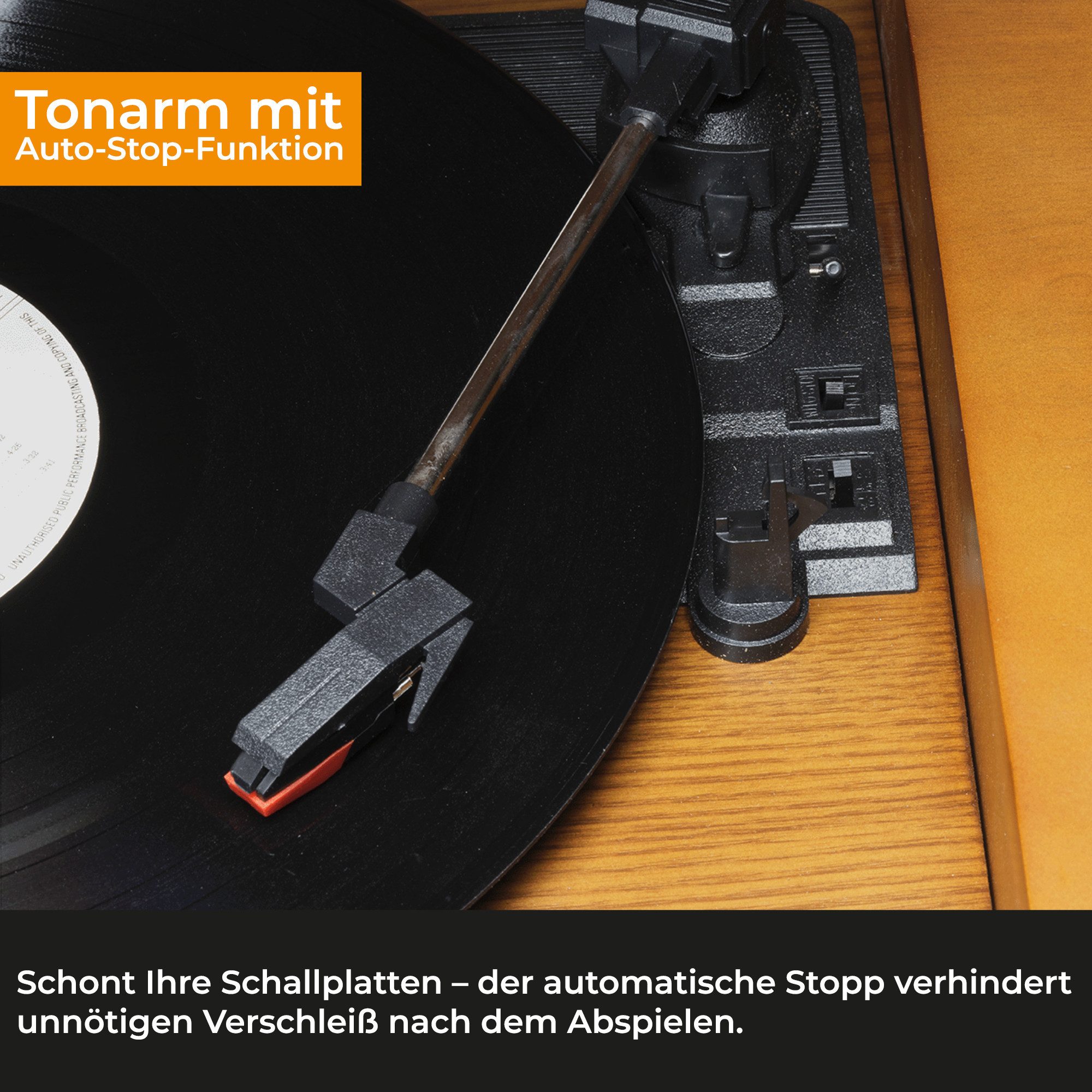 Denver MRD-51 Plattenspieler (Riemenantrieb, DAB+/FM Radio, Vinyl, Kassette, CD, USB-Aufnahmefunktion)