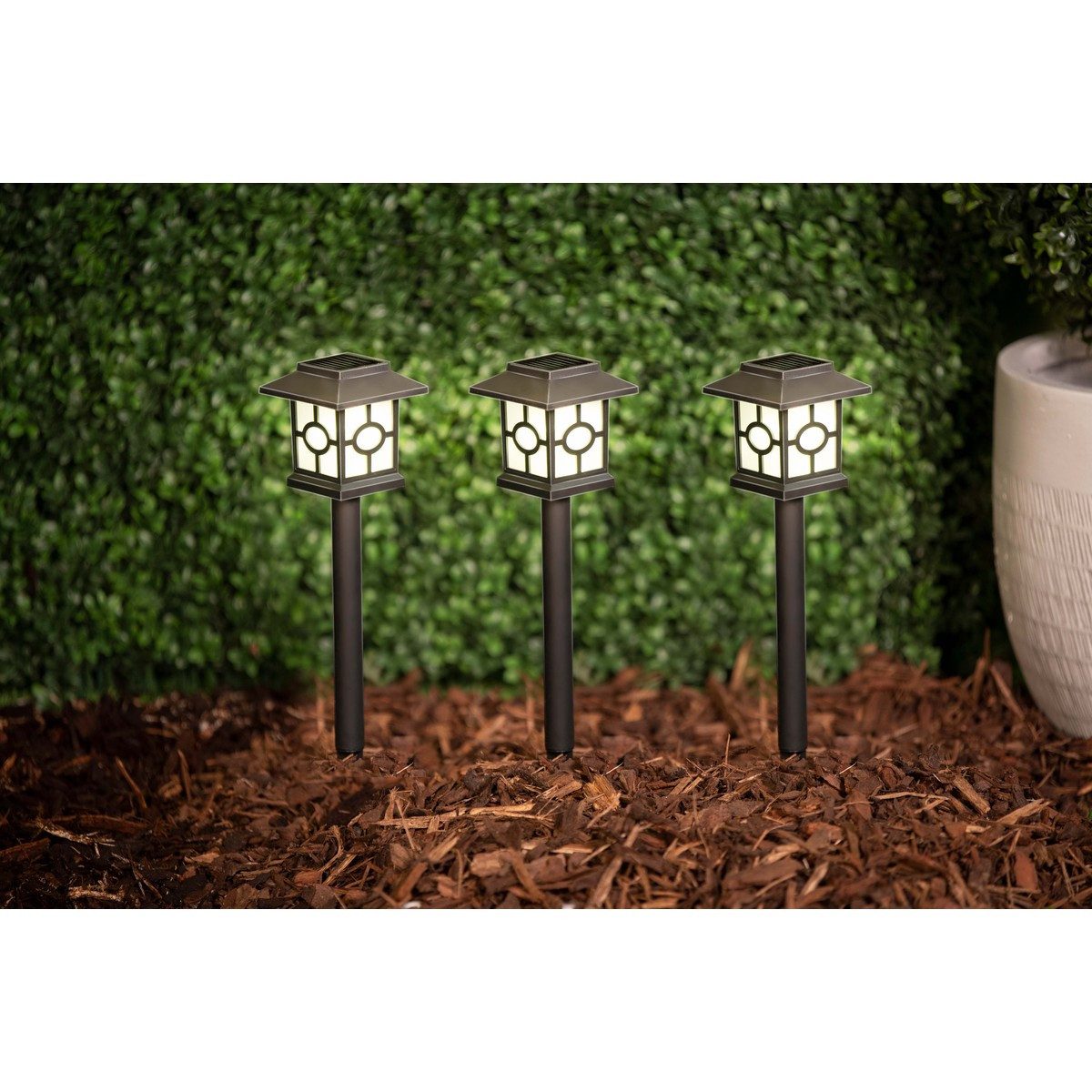 Grundig Gartenleuchte Grundig Solar Gartenlampen Set 3-teilig