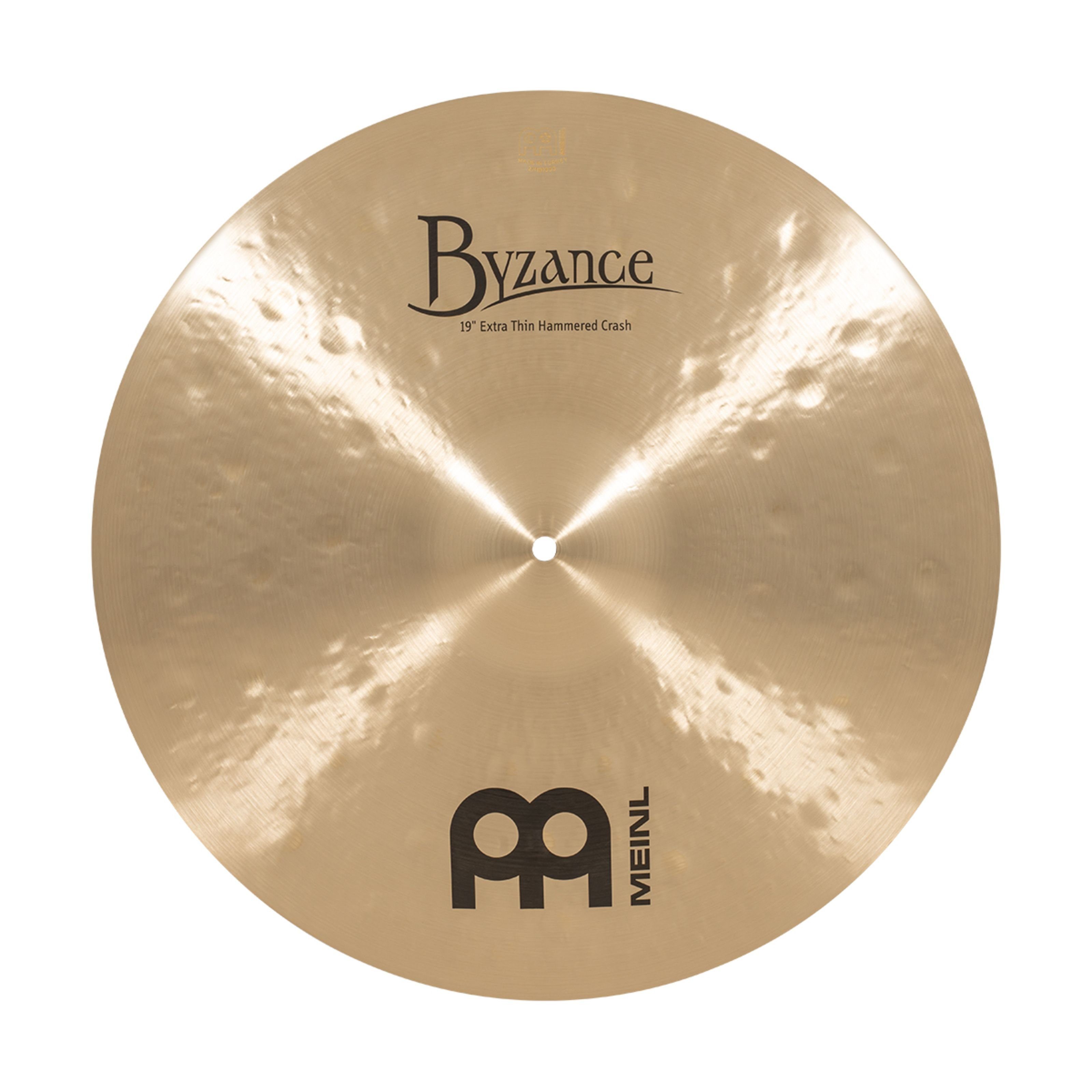 Meinl Percussion Spielzeug-Musikinstrument, B19ETHC Byzance Extra Thin Hammered Crash 19" - Crash Becken