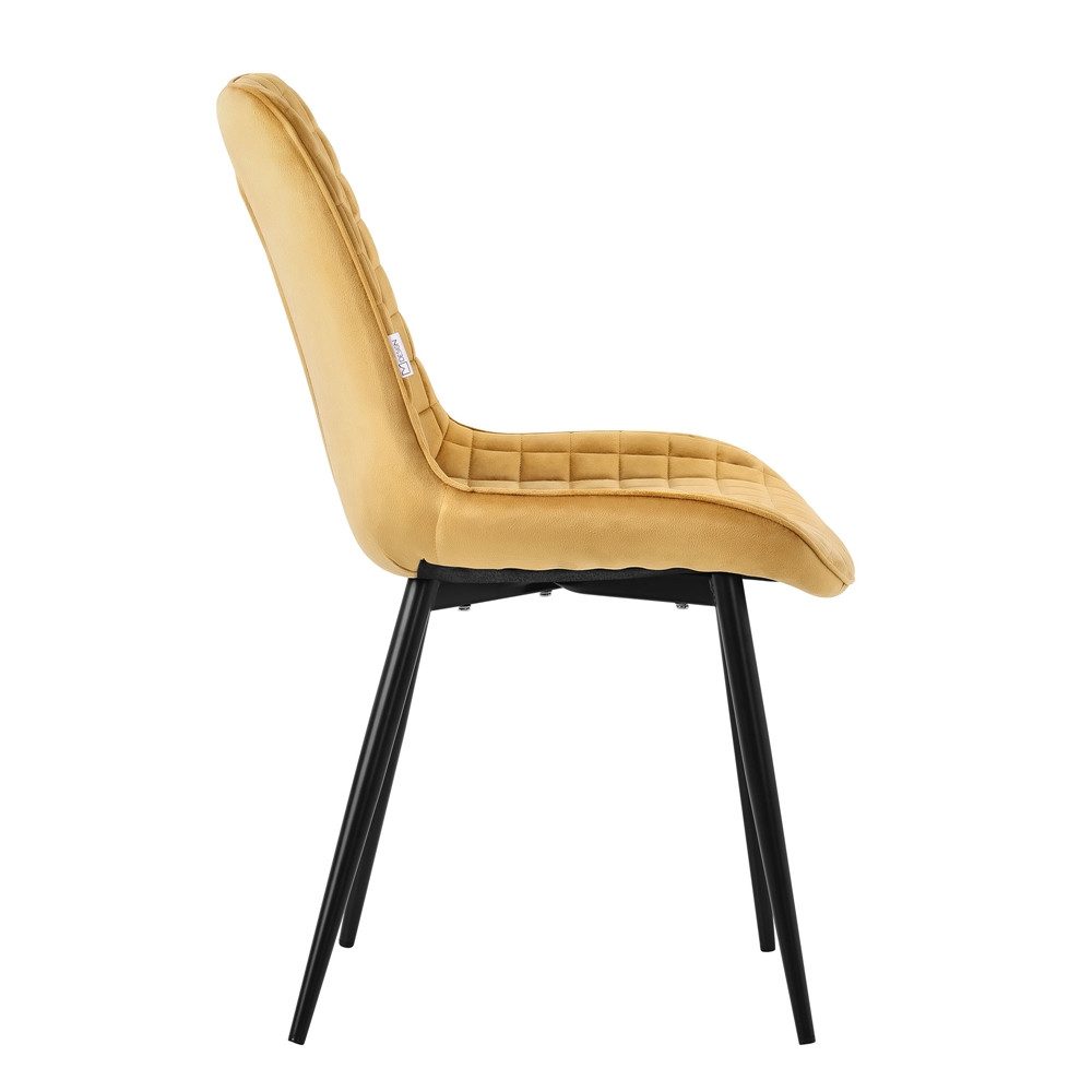ML-DESIGN Polsterstuhl Esszimmerstühle mit Rückenlehne moderne Design Lounge mit Metallbeinen (2 St), Wohnzimmerstuhl Esstischstühle 2er Set Küchenstuhl Samt