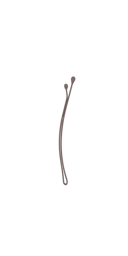 Sibel Haarklammer Sibel 1-Leg Metal Grips Straight Brown 70mm-24st