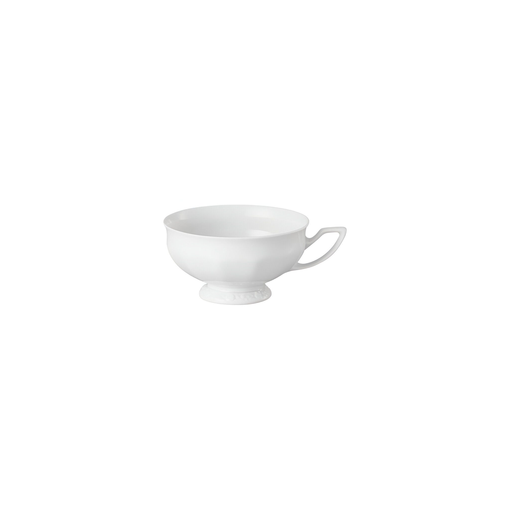 Rosenthal Tasse Teetasse 2-tlg. - Rosenthal Maria Weiss, Porzellan, Lebensmittelkontaktsicher + Mikrowellengeeignet + Spülmaschinenfest