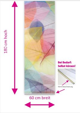 Schiebegardine Color Leaves Flächenvorhang kurz HxB 180x60 cm - B-line, gardinen-for-life
