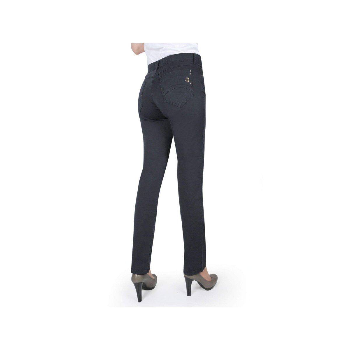 Zerres 5-Pocket-Jeans (1-tlg) schwarz