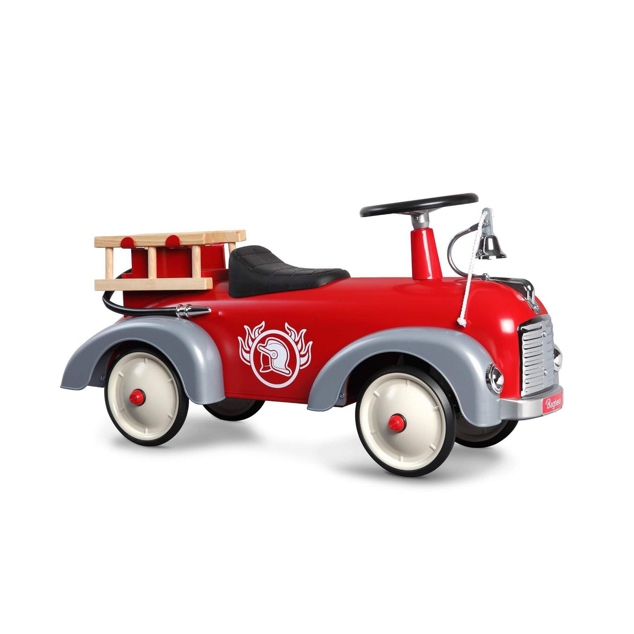Baghera Rutscherauto Baghera Rutschauto Speedster Feuerwehrauto – 75x25x37cm, 1-3 Jahre, (Rutschauto Rutscher aus Metall)