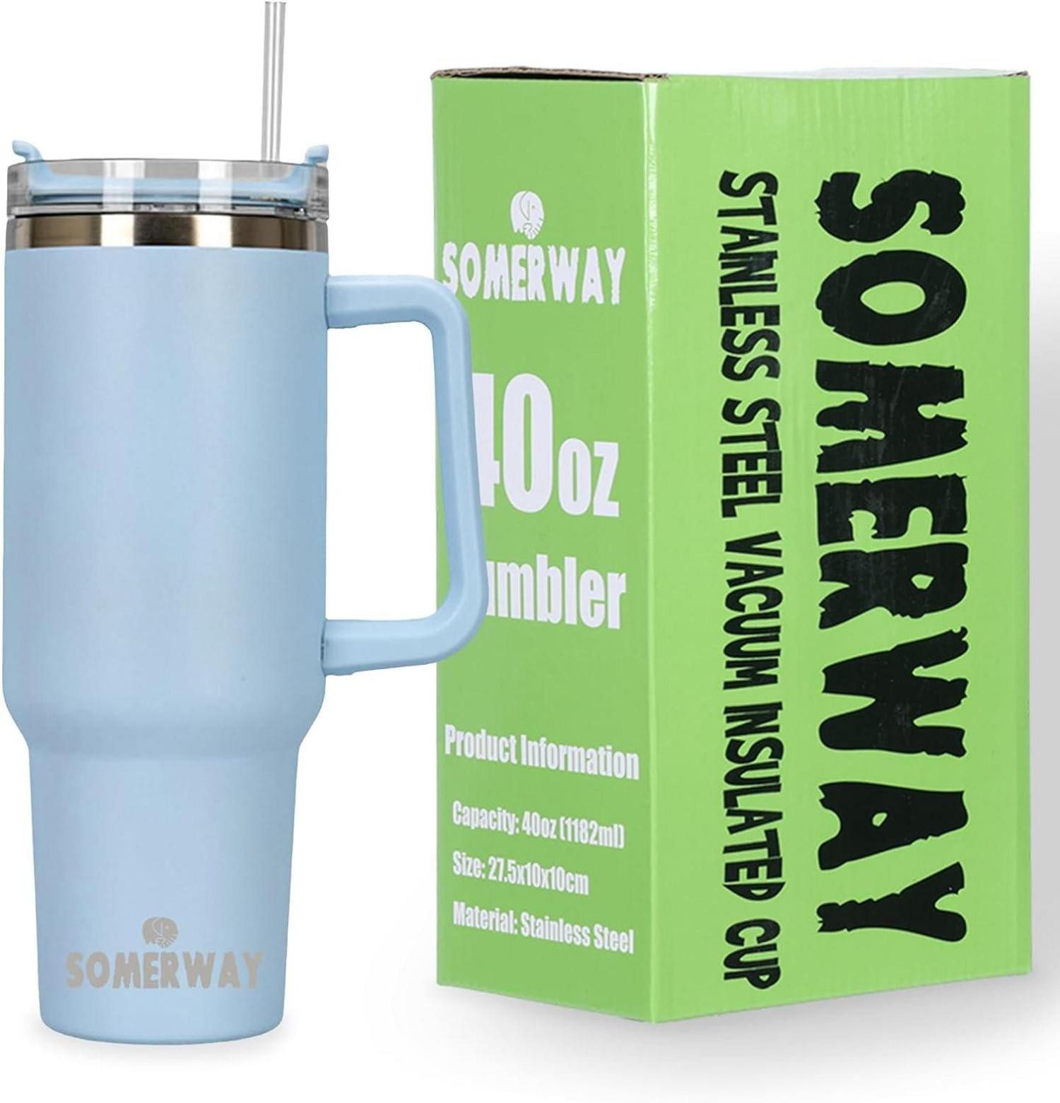 Coffee-to-go-Becher Kaffeebecher to Go 1182ml Doppelwandiger Edelstahl Isolierbecher mit