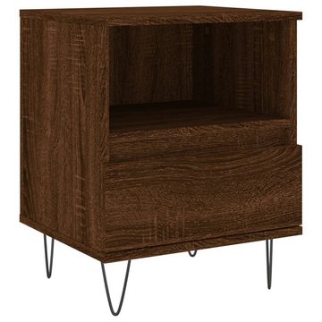 vidaXL Nachttisch Nachttische 2 Stk Braun Eichen-Optik 40x35x50 cm Holzwerkstoff