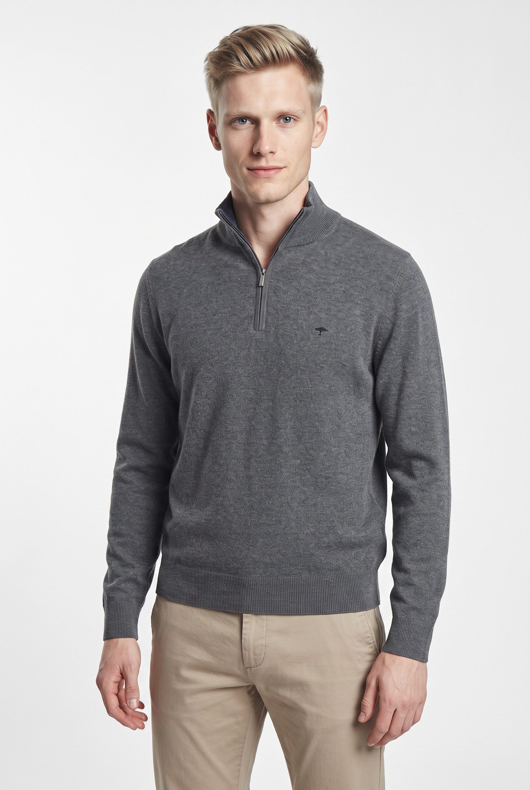 FYNCH-HATTON Troyer mit Logo Stickerei