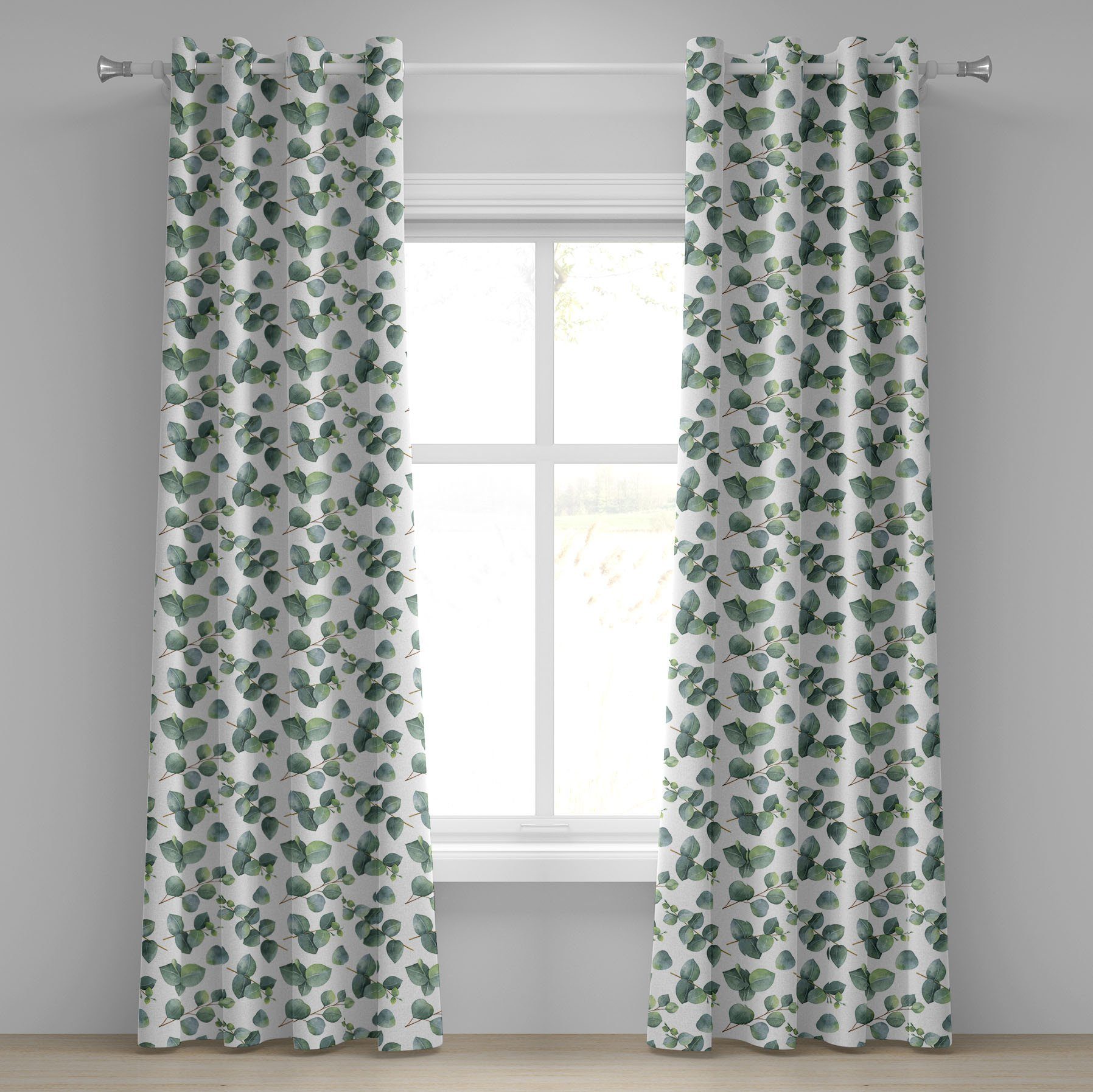 Abakuhaus Gardine Dekorative 2-Panel-Fenstervorhänge für Schlafzimmer günstig online kaufen
