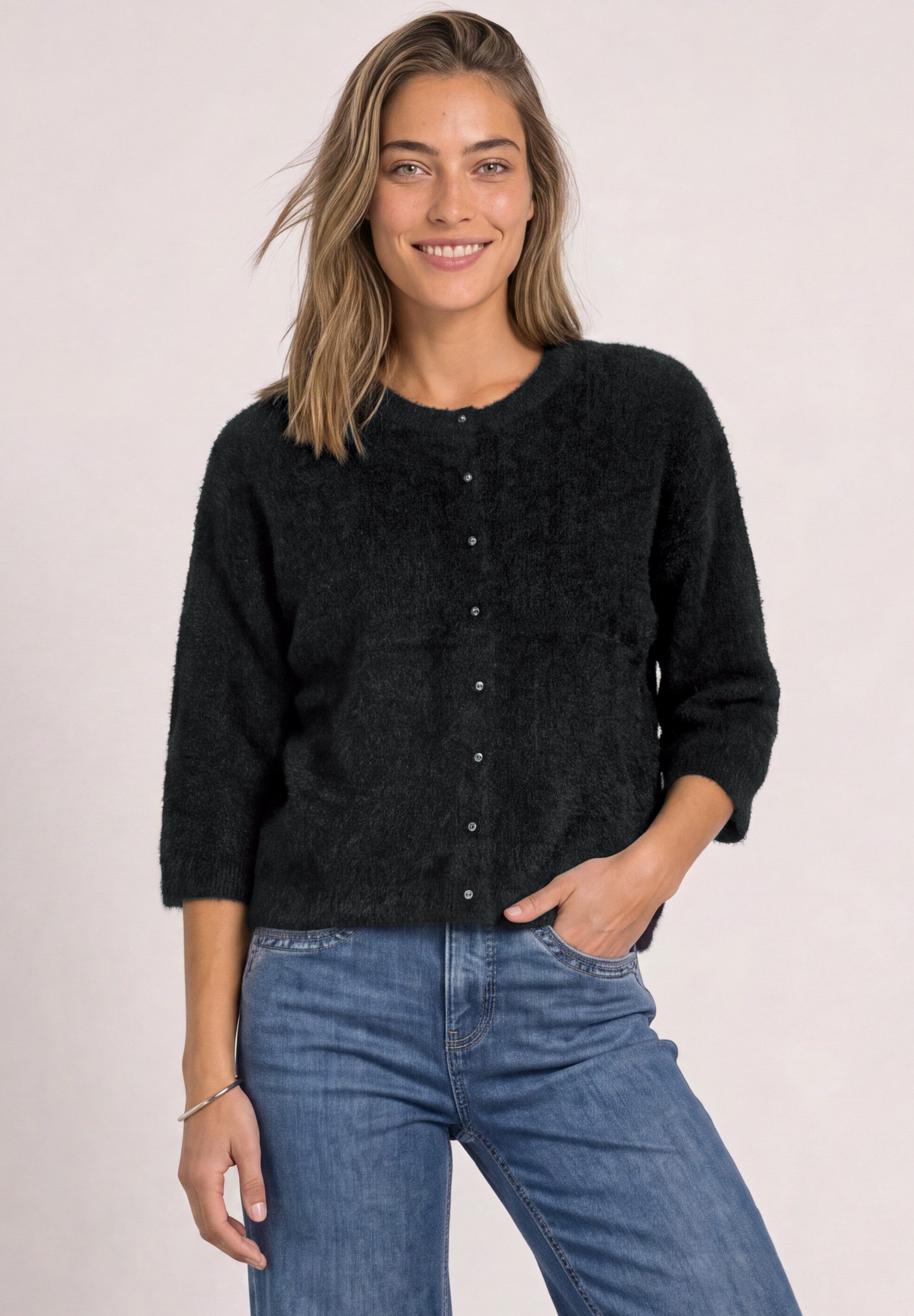 STREET ONE Cardigan mit Rundhalsausschnitt