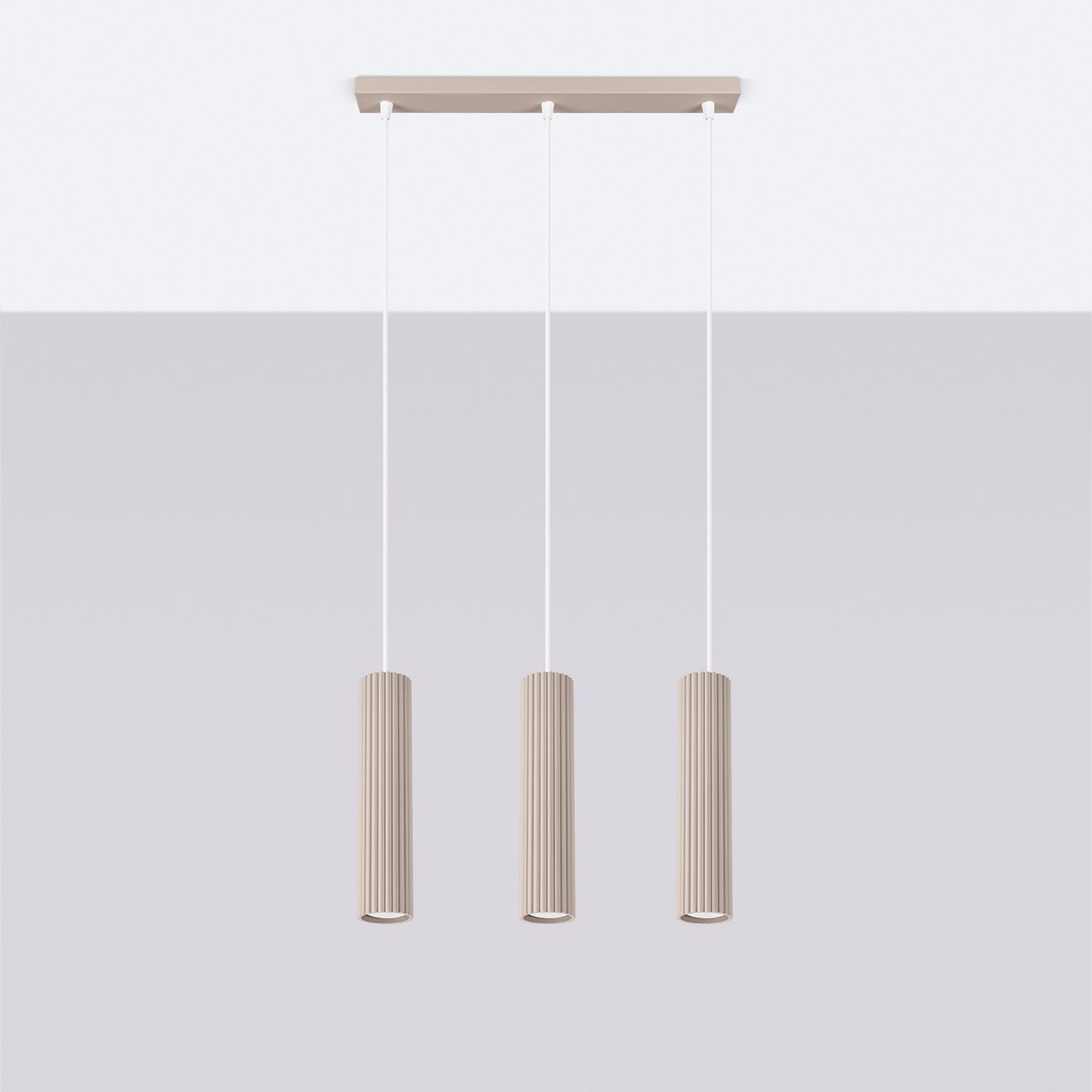 Licht-Erlebnisse Pendelleuchte BERTA, ohne Leuchtmittel, Aluminium GU10 IP2 günstig online kaufen