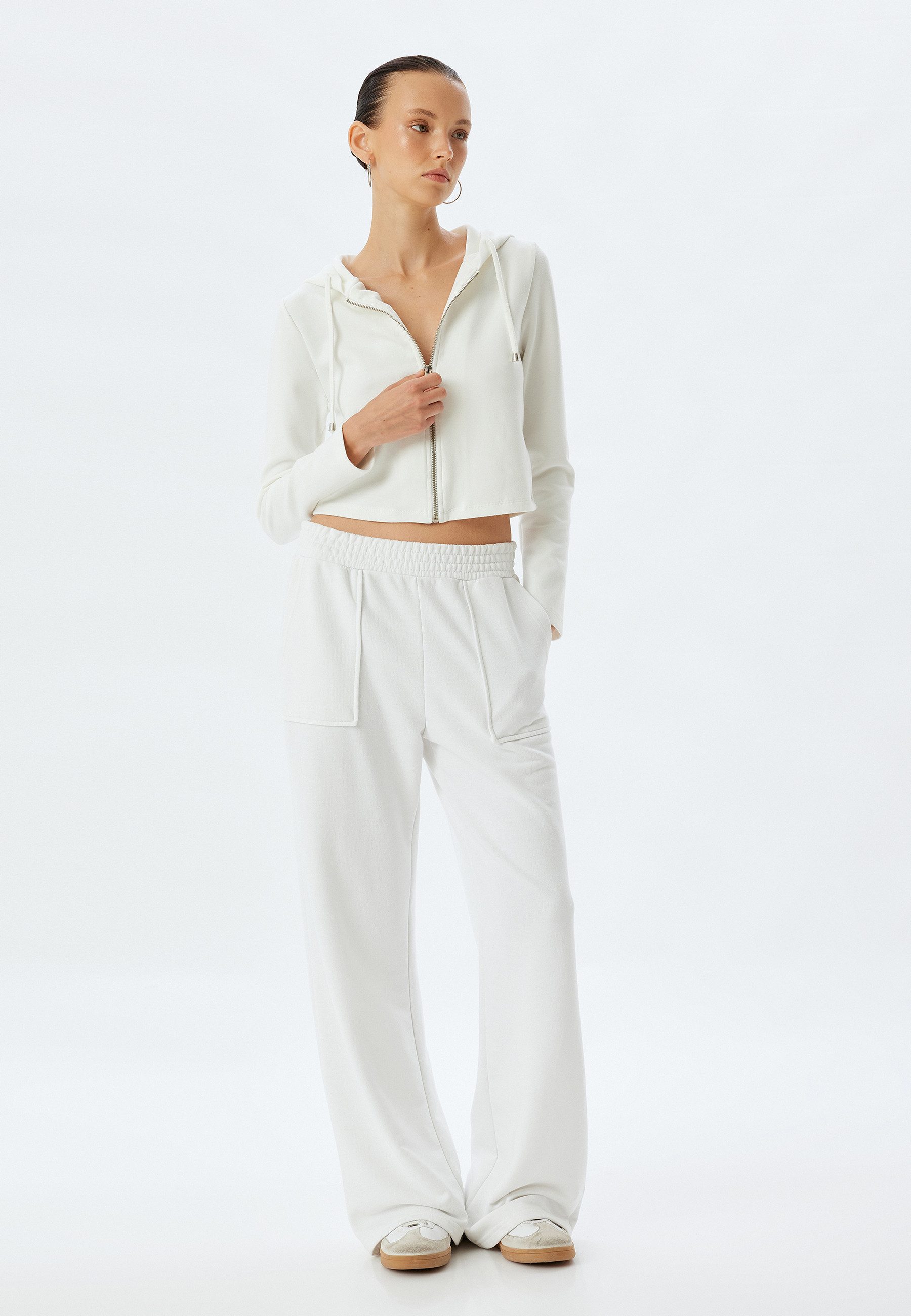 Koton Cardigan Kapuzenkragen Mit Reißverschlussdetail günstig online kaufen