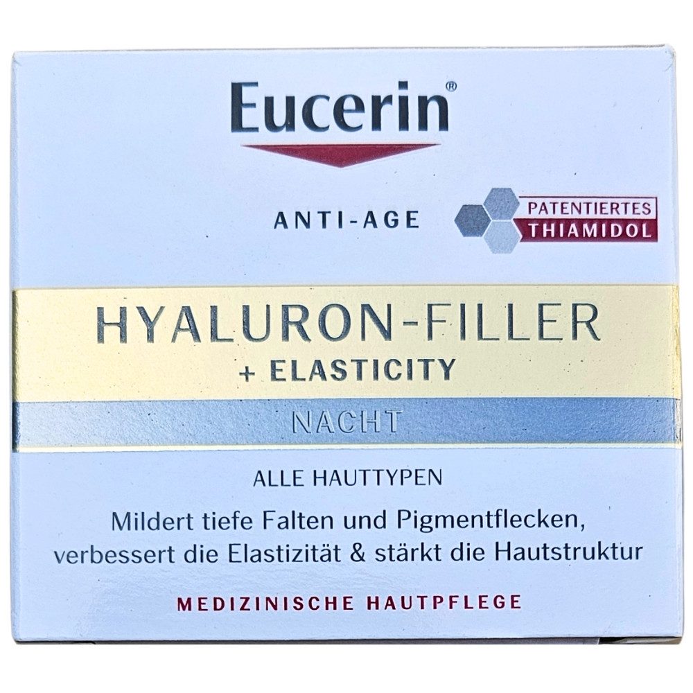 Eucerin Nachtcreme Hyaluron-Filler + Elasticity Nacht 50ml Anti-Age