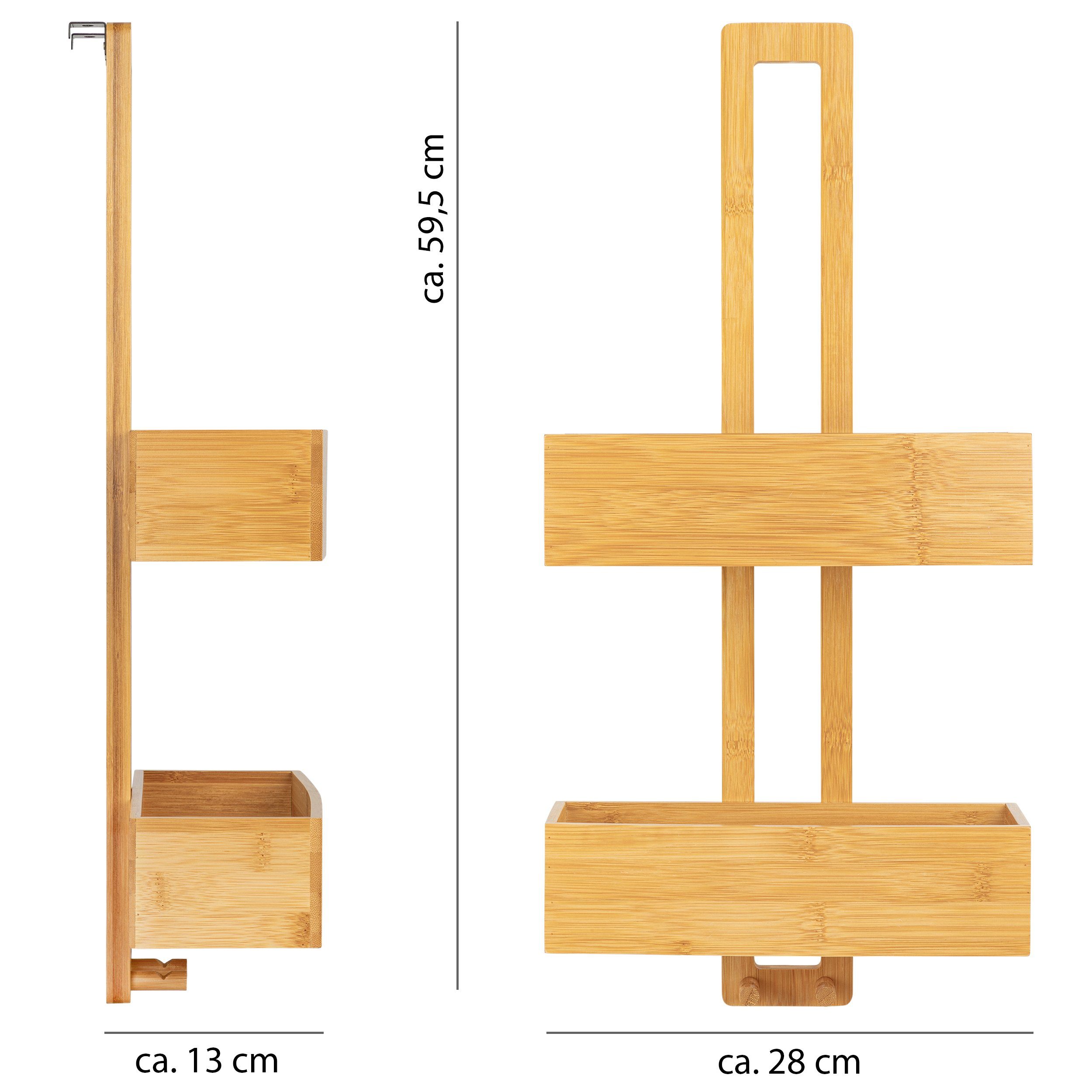 ONVAYA Duschregal Duschregal aus Bambus, Badregal zum Hängen, ohne Bohren günstig online kaufen