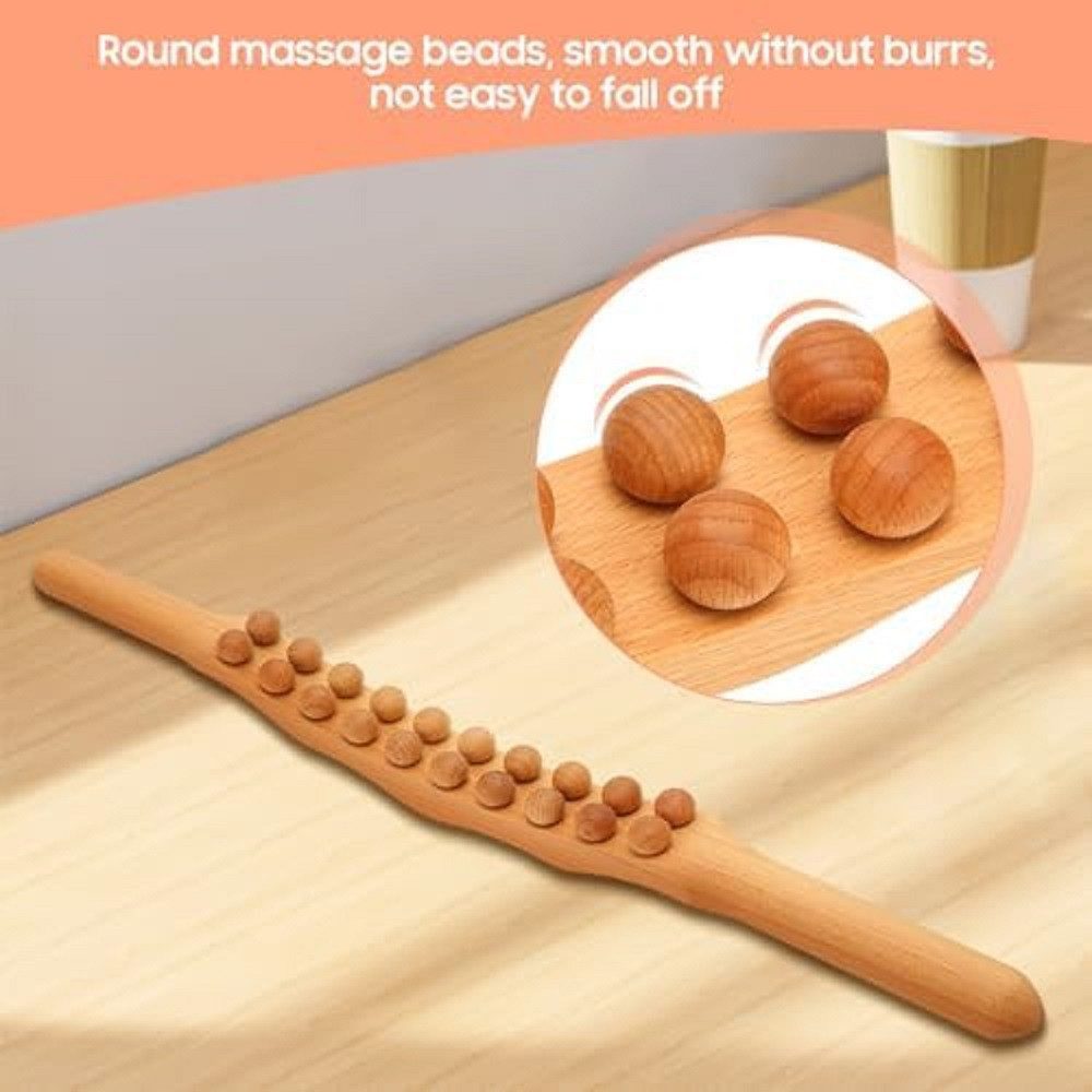 feinlux Massagegerät Anti Cellulite Massage Massagegerät Massageroller Roller Griff, Packung, Upgrade-Version, Massagestab mit zwanzig Noppen, Hergestellt aus n – Bild 4 von 5