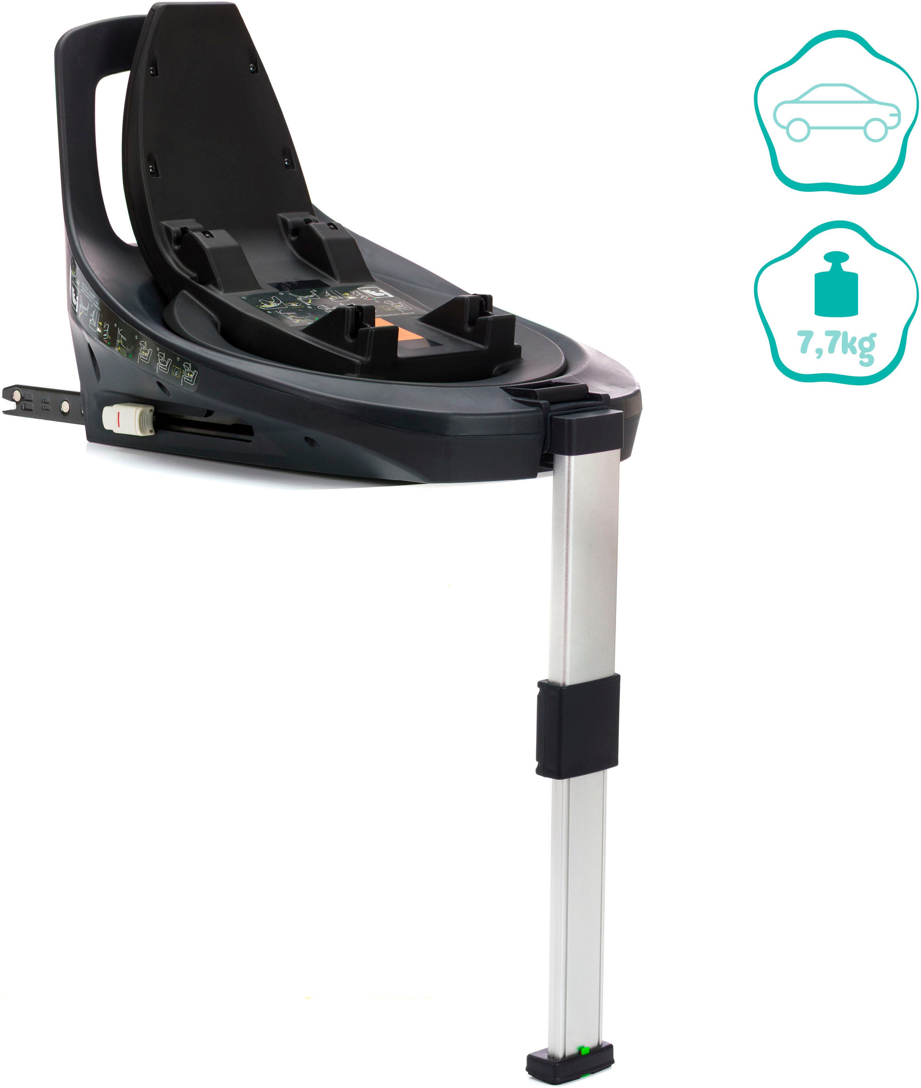 Fillikid Autokindersitz NOA, inkl. Basisstation, ab: ab Geburt, ab: 40 cm, bis: 87 cm, Gr. 0, 360 °